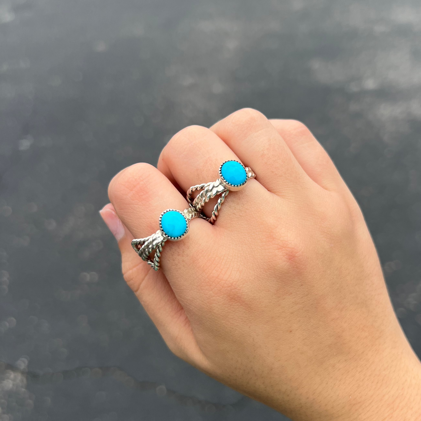 The Lasso Genuine Turquoise Sterling Silver Ring