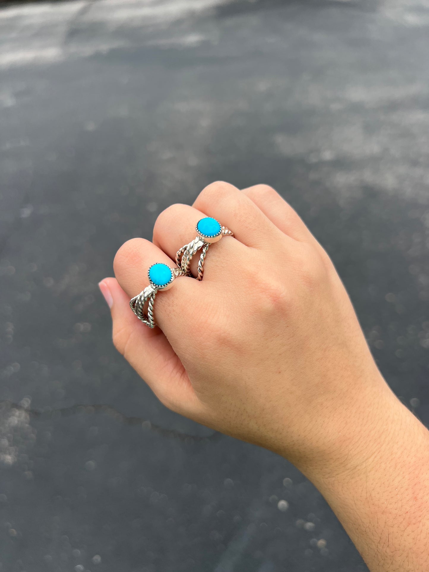 The Lasso Genuine Turquoise Sterling Silver Ring