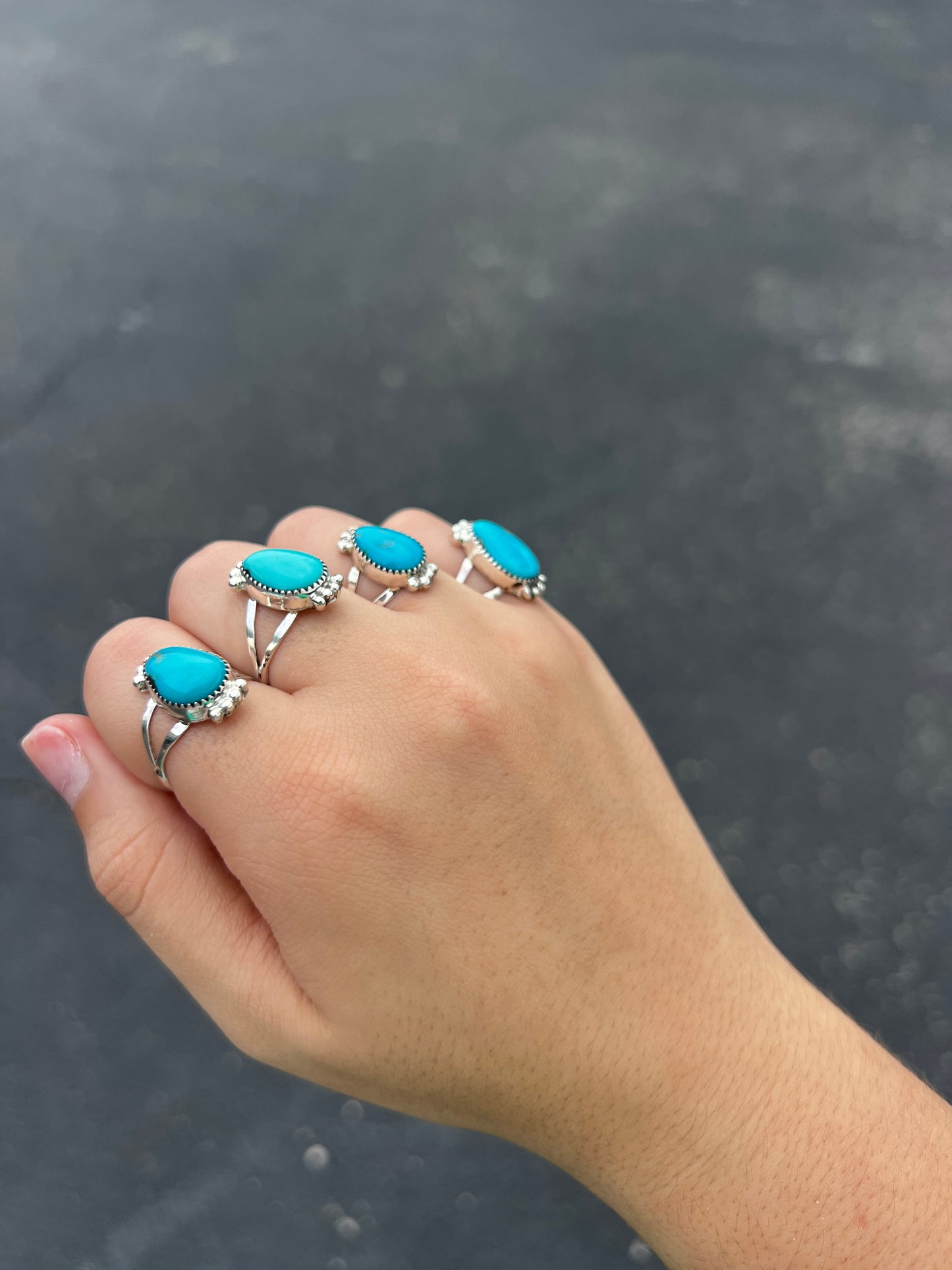 Genuine Bisbee Turquoise Sterling Silver Ring