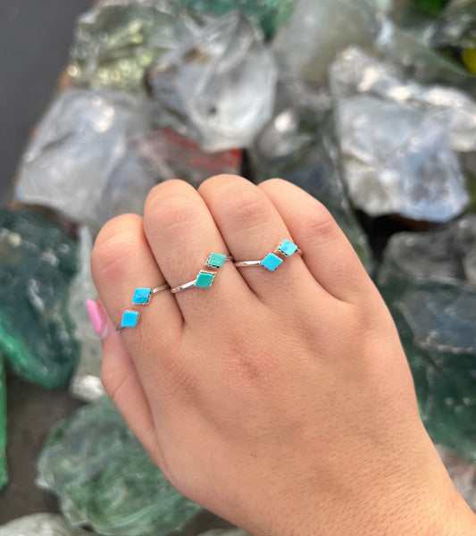 Turquoise Diamond Wrap Ring