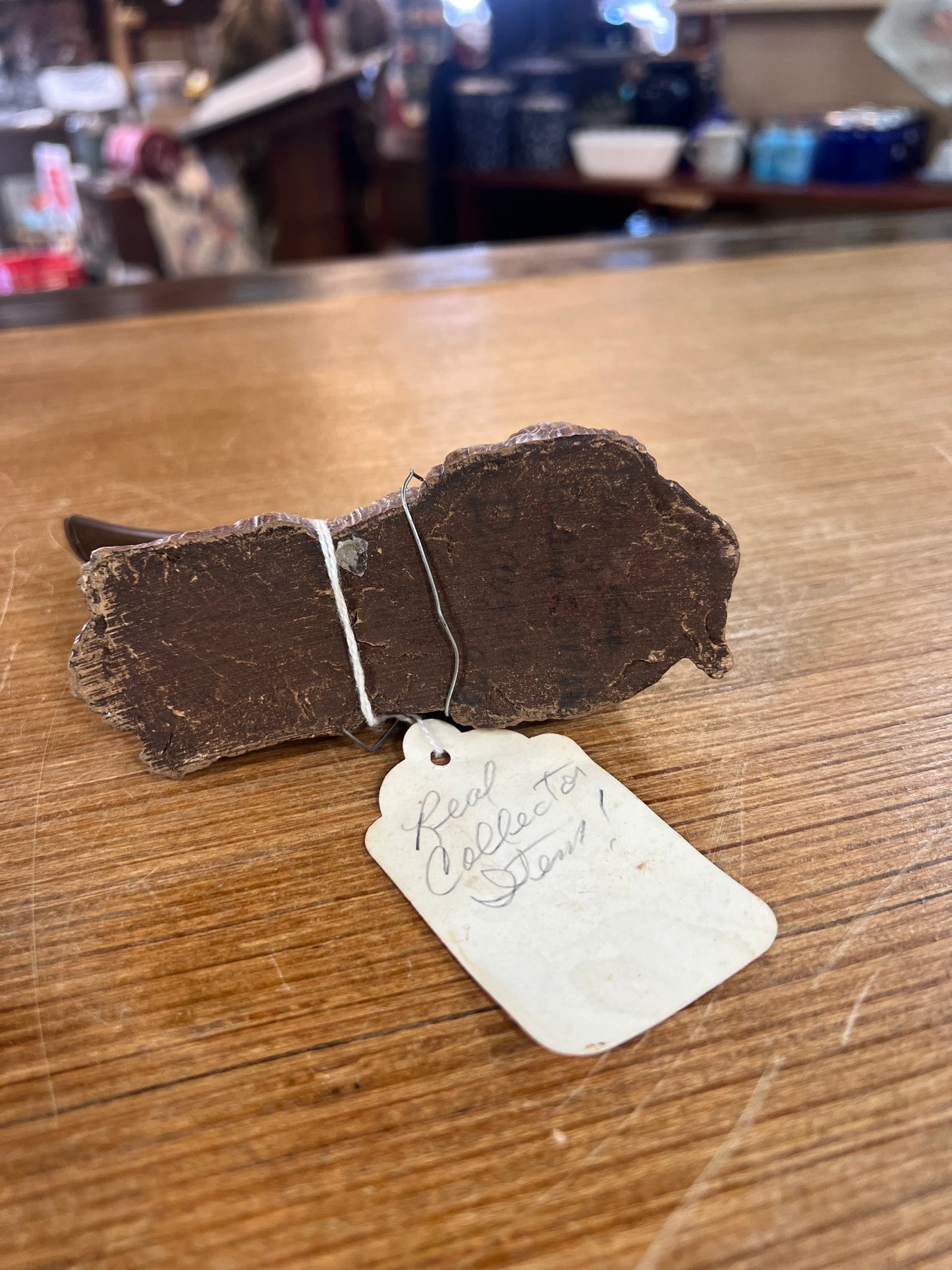 Very Old Brier Pipe with Hound Dog Stand - A true collector's stand!