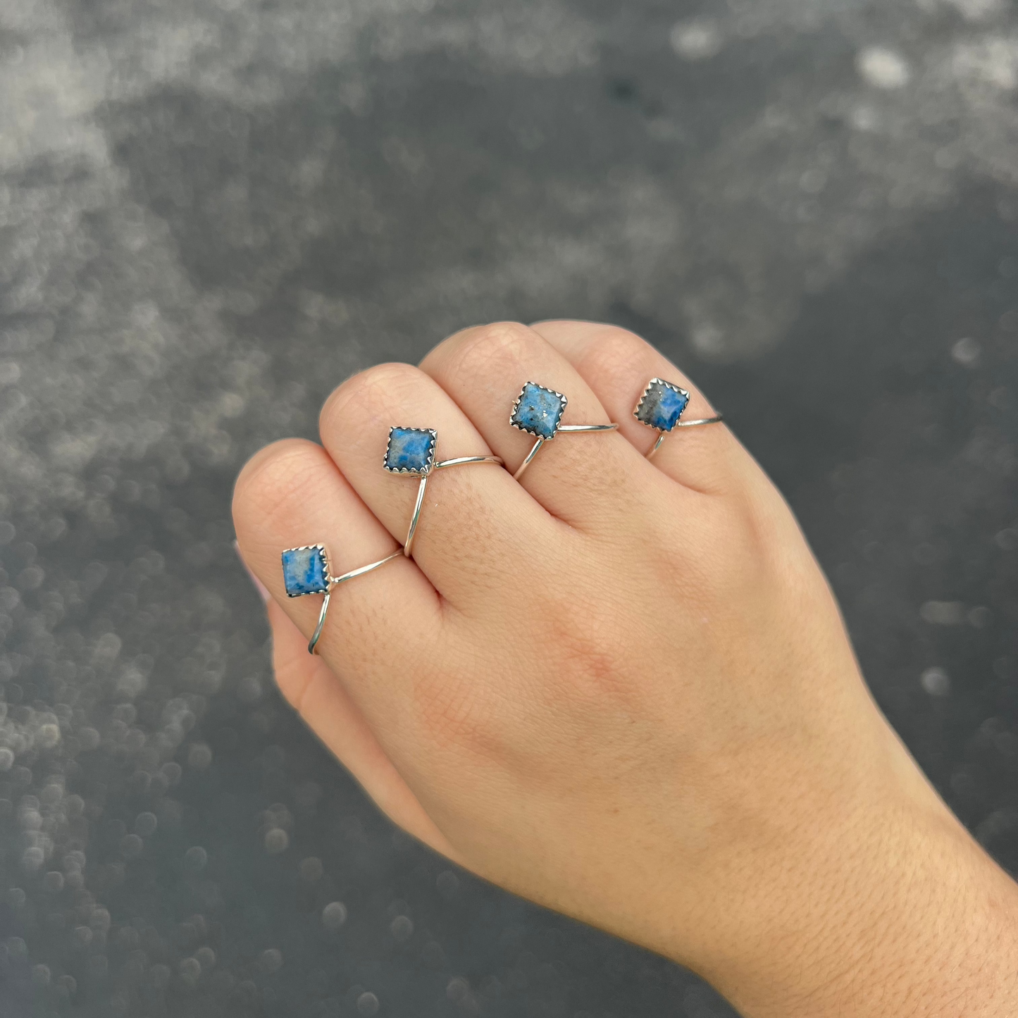 Denim Lapis V Sterling Silver Ring