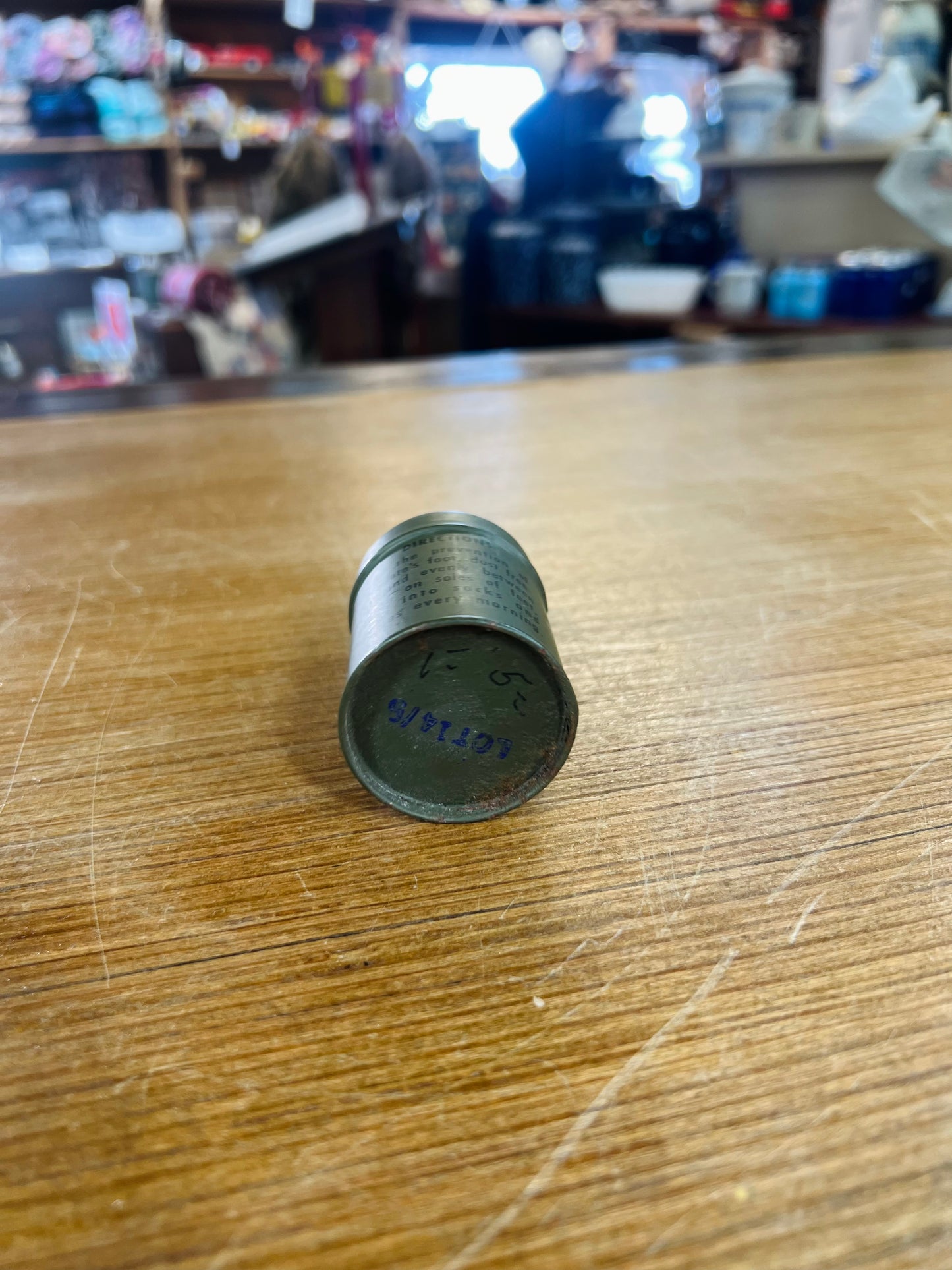 Vintage US Military Foot Powder Can