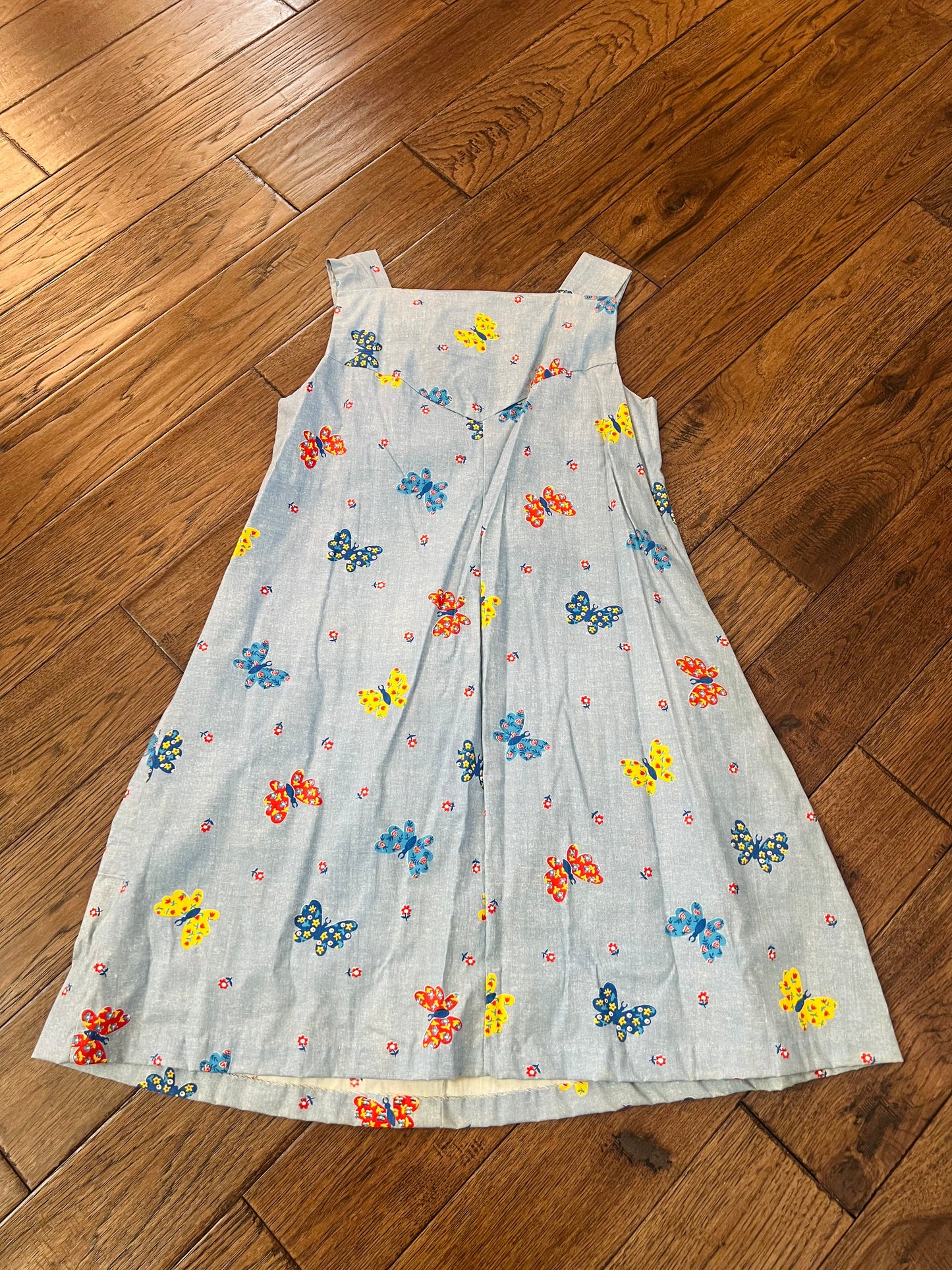 Vintage Smart Time Butterfly Dress with Pockets