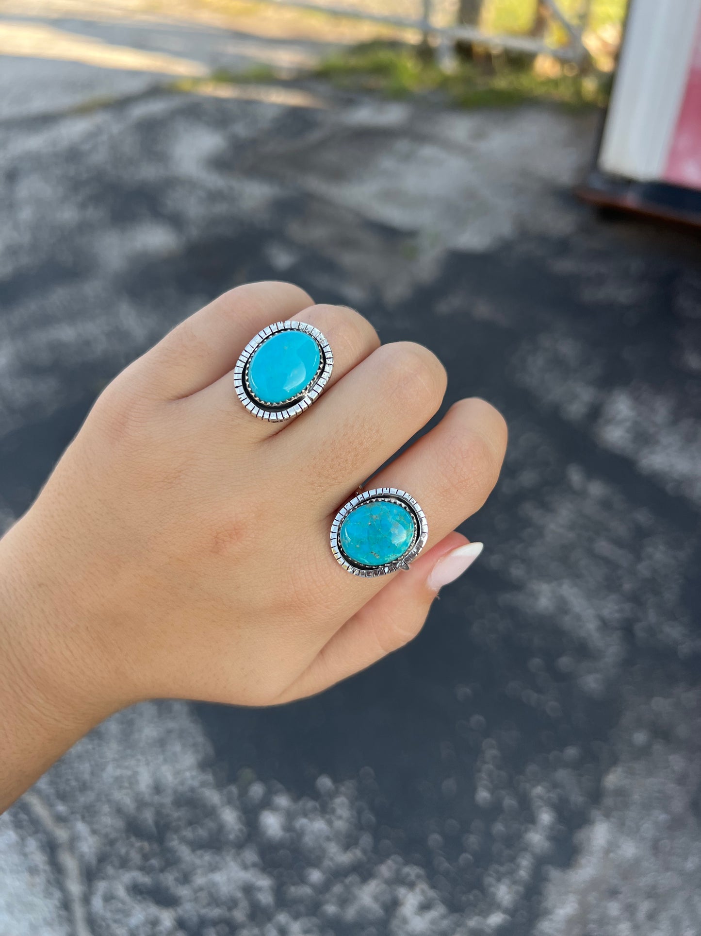 The Dallas Genuine Turquoise Sterling Silver Ring