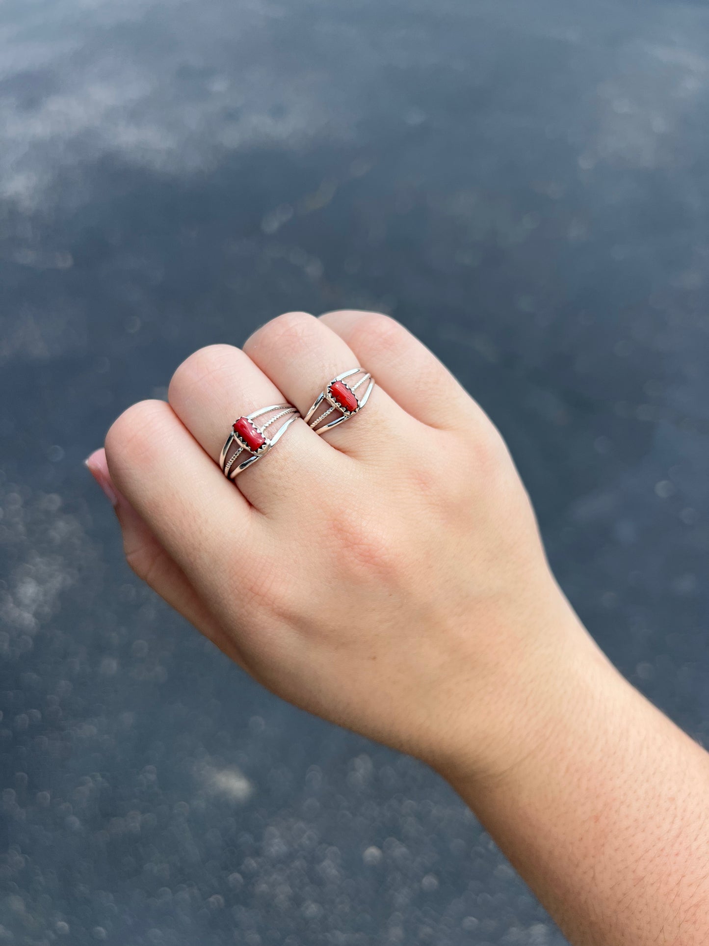 Lil Coral Sterling Silver Ring