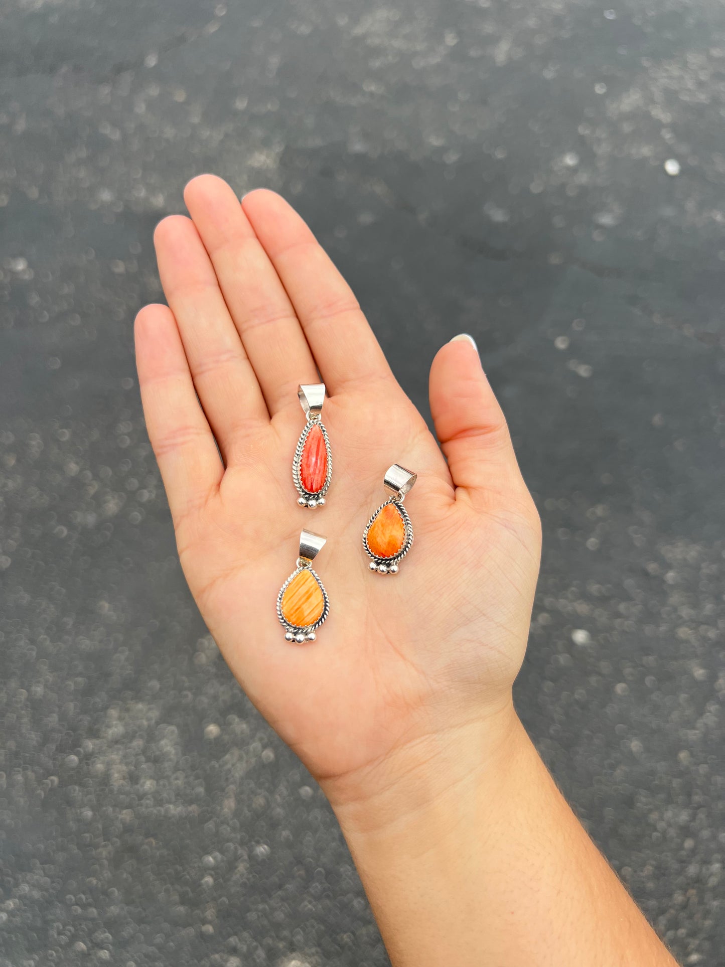 The Kody Genuine Spiny Oyster Sterling Silver Pendant