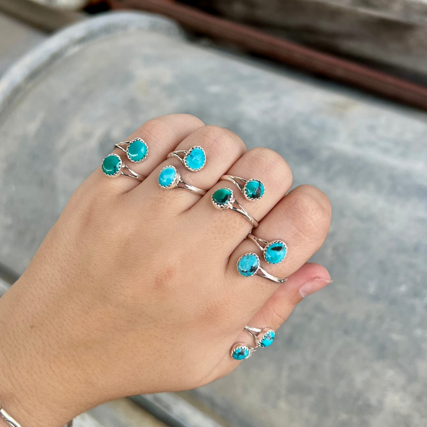 Genuine Turquoise Wrap Ring