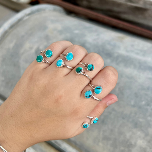 Genuine Turquoise Wrap Ring