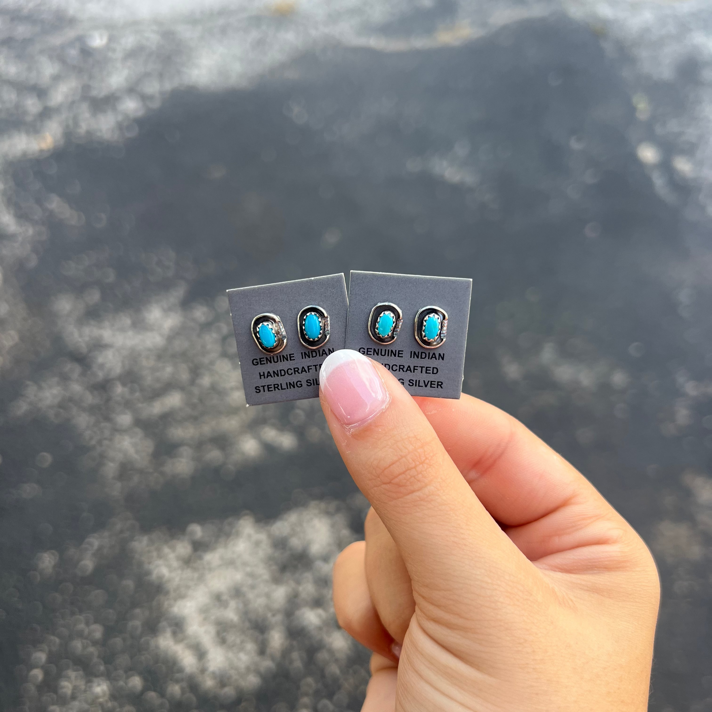 The Millie Kingman Turquoise Sterling Silver Stud Earrings