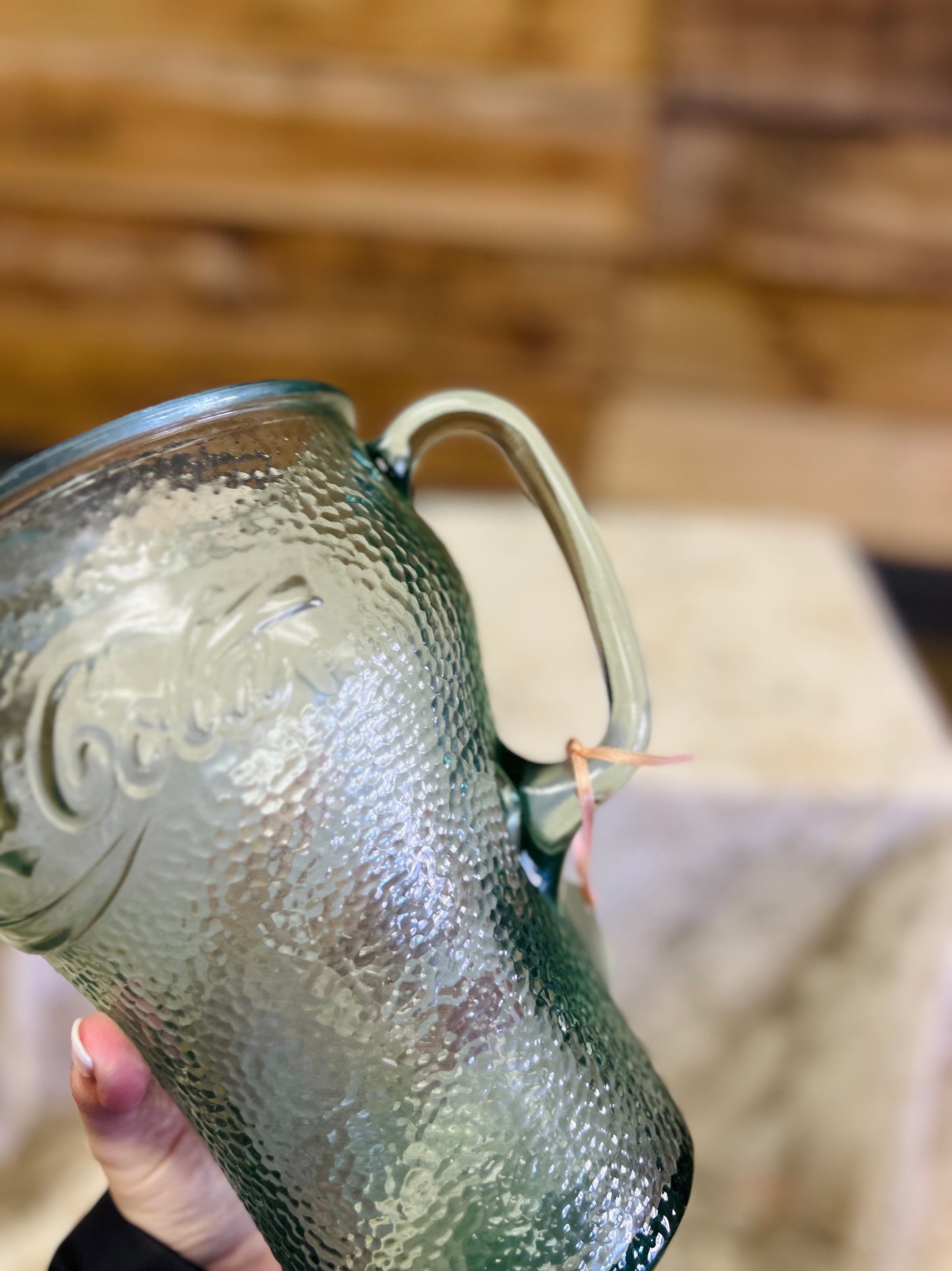 Vintage Coke Coca Cola Pebble Glass Pitcher