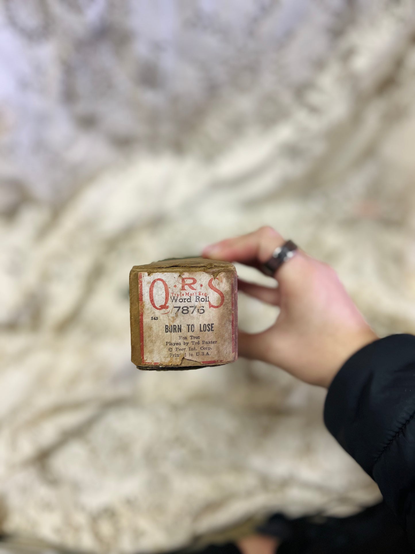 Vintage QRS Piano Scroll "Born To Lose" Word Roll