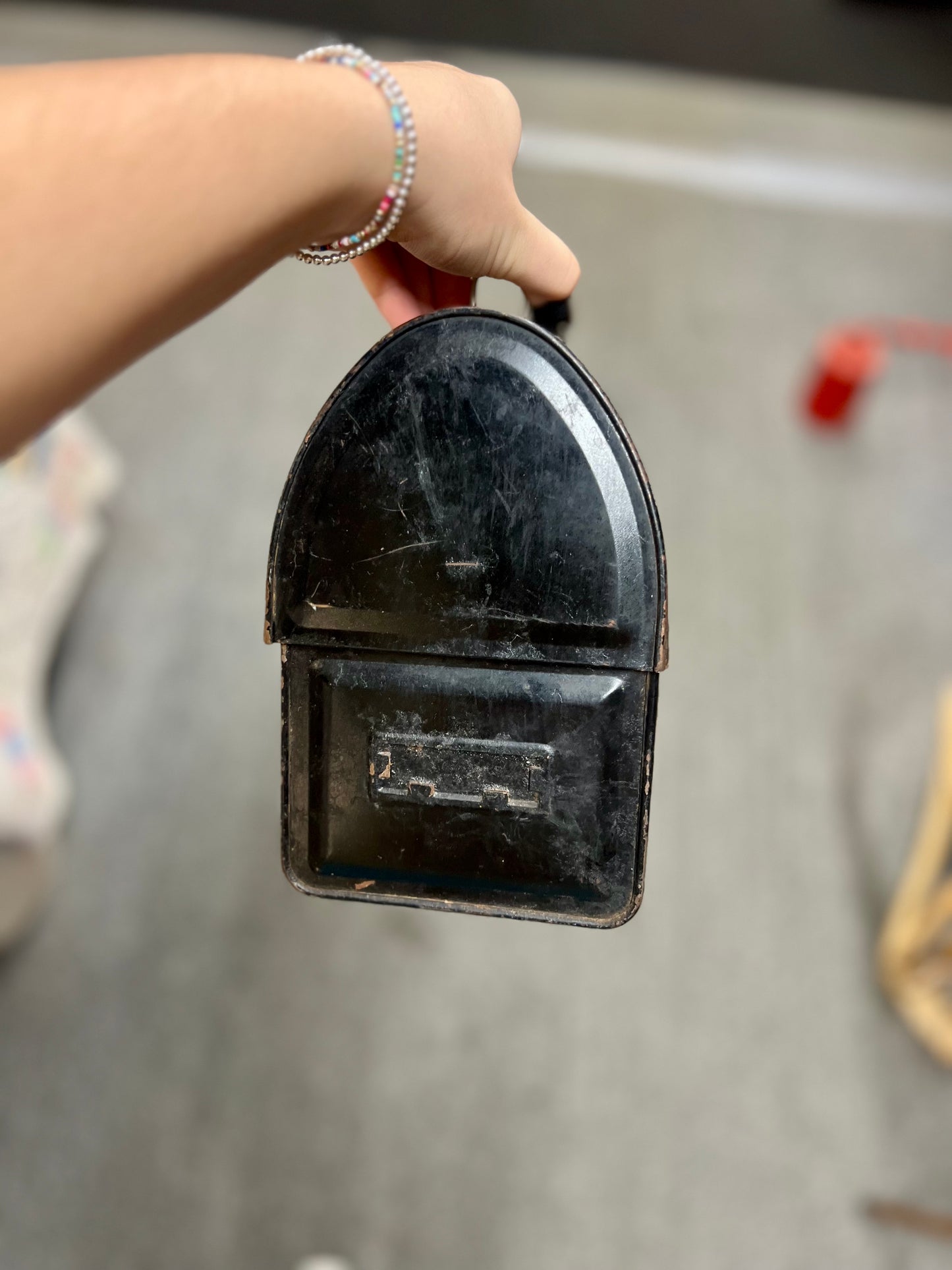 Vintage Aladdin Industries Metal Lunch Box Black
