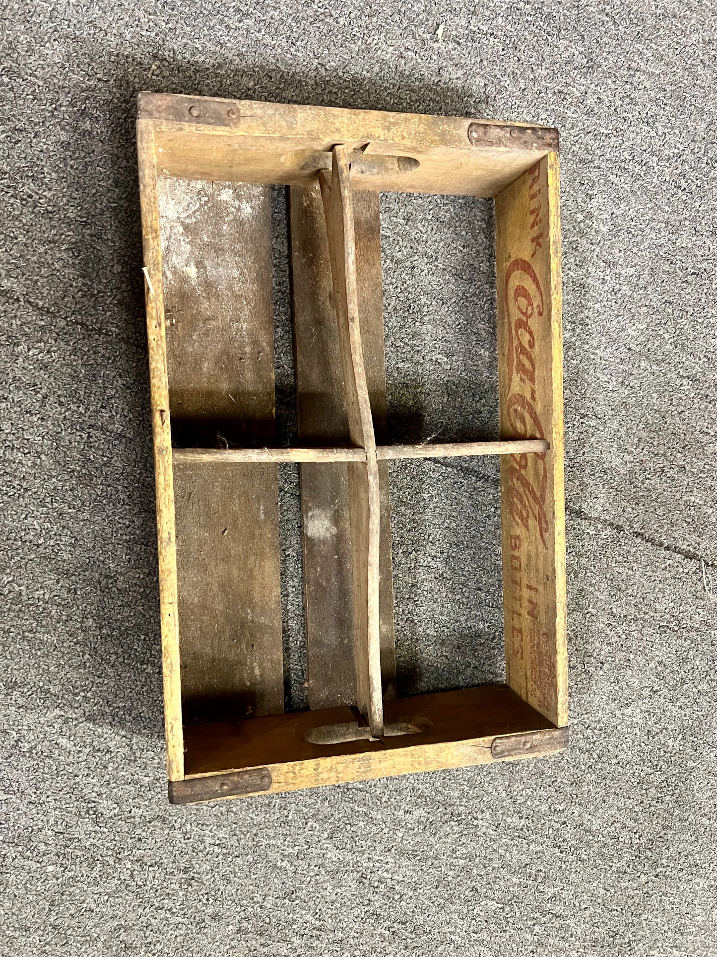 Yellow Coca Cola Crate Drink In Bottles Chattanooga Box 1941