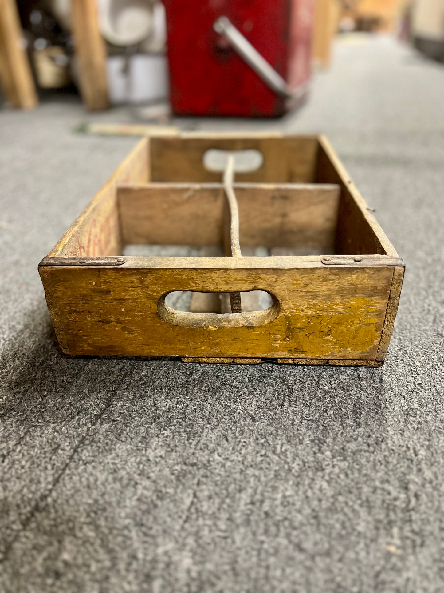 Yellow Coca Cola Crate Drink In Bottles Chattanooga Box 1941