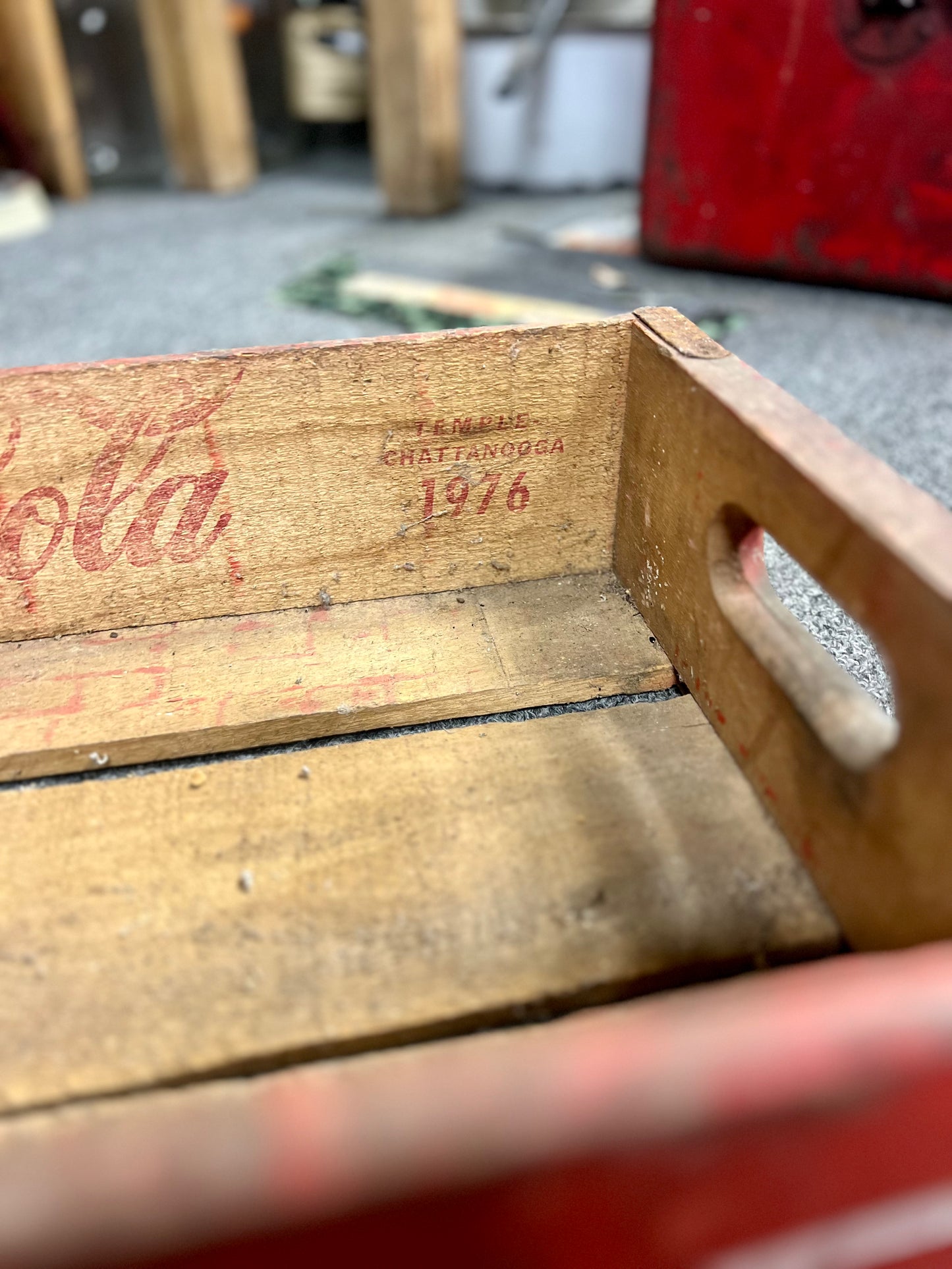 Red Coca Cola Crate 1976
