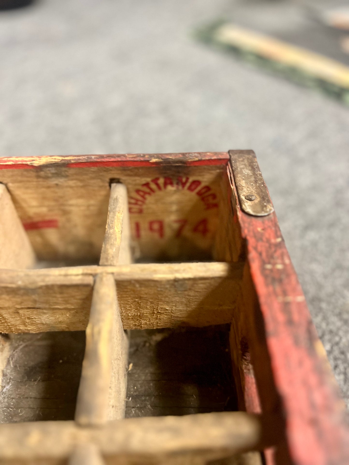 Red Coca Cola Crate 1974