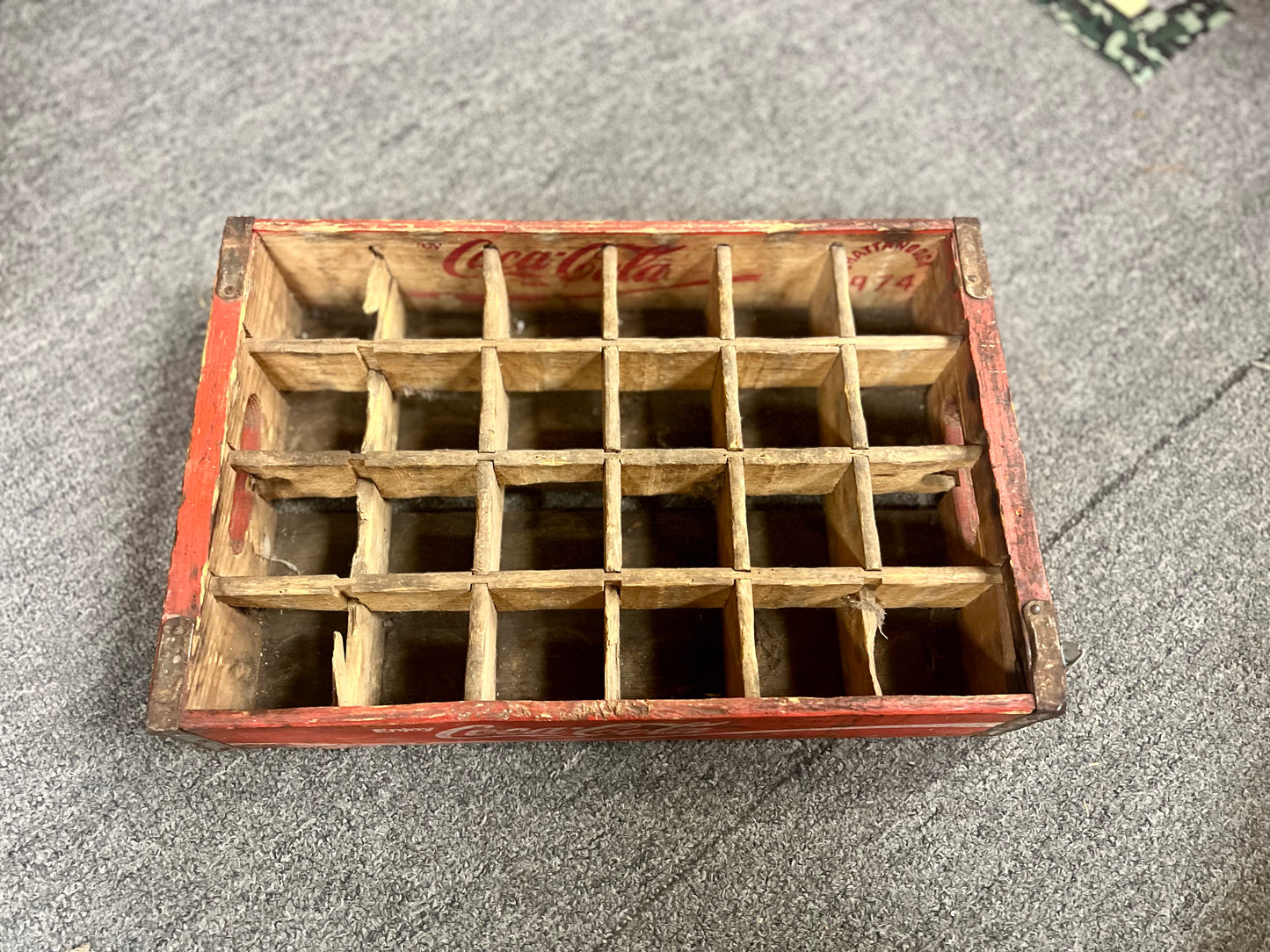 Red Coca Cola Crate 1974