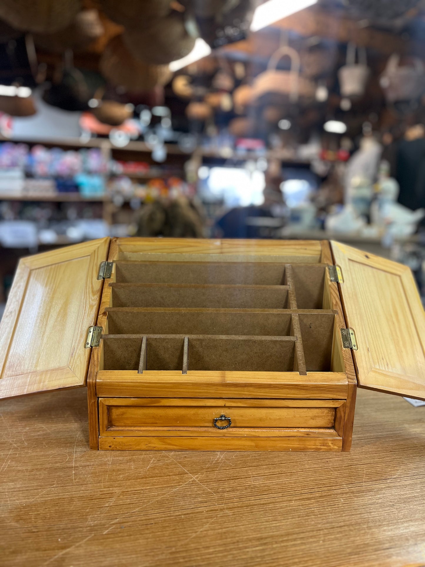 Vintage Wooden Letter Box/Organizer