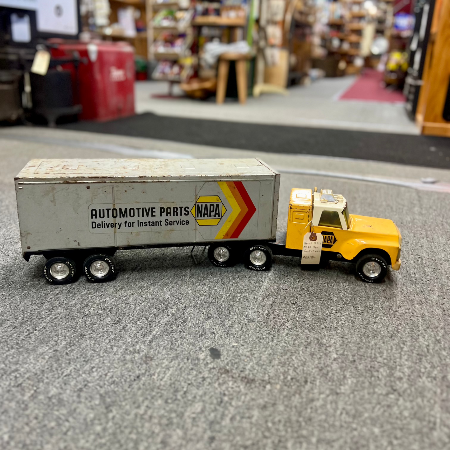 Vintage 1970's Nylint Napa Auto Parts Semi Truck and Trailer