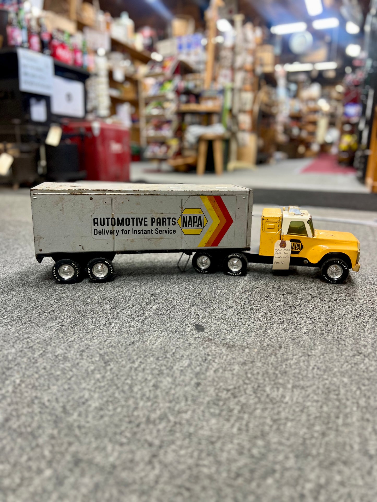 Vintage 1970's Nylint Napa Auto Parts Semi Truck and Trailer