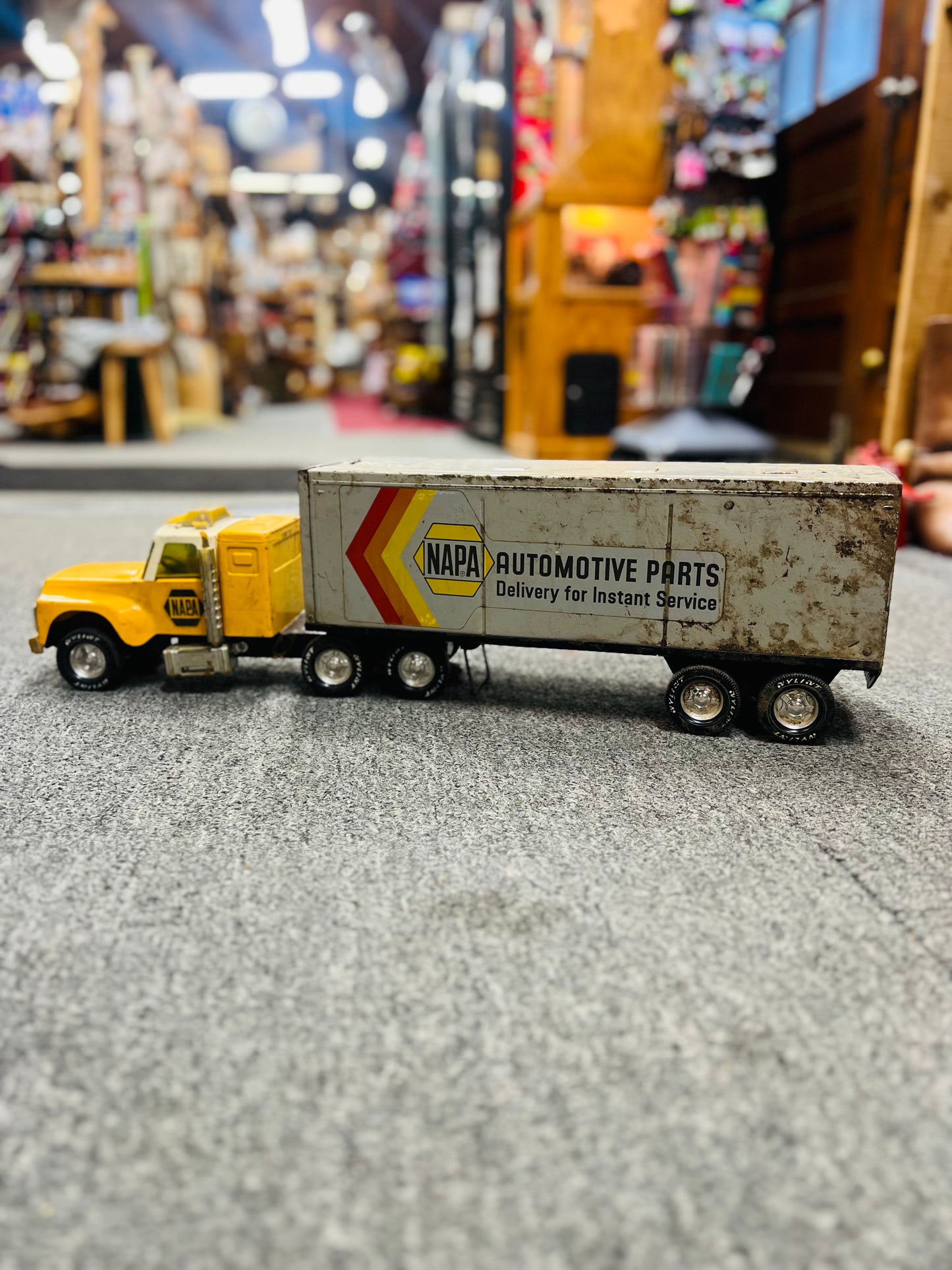 Vintage 1970's Nylint Napa Auto Parts Semi Truck and Trailer