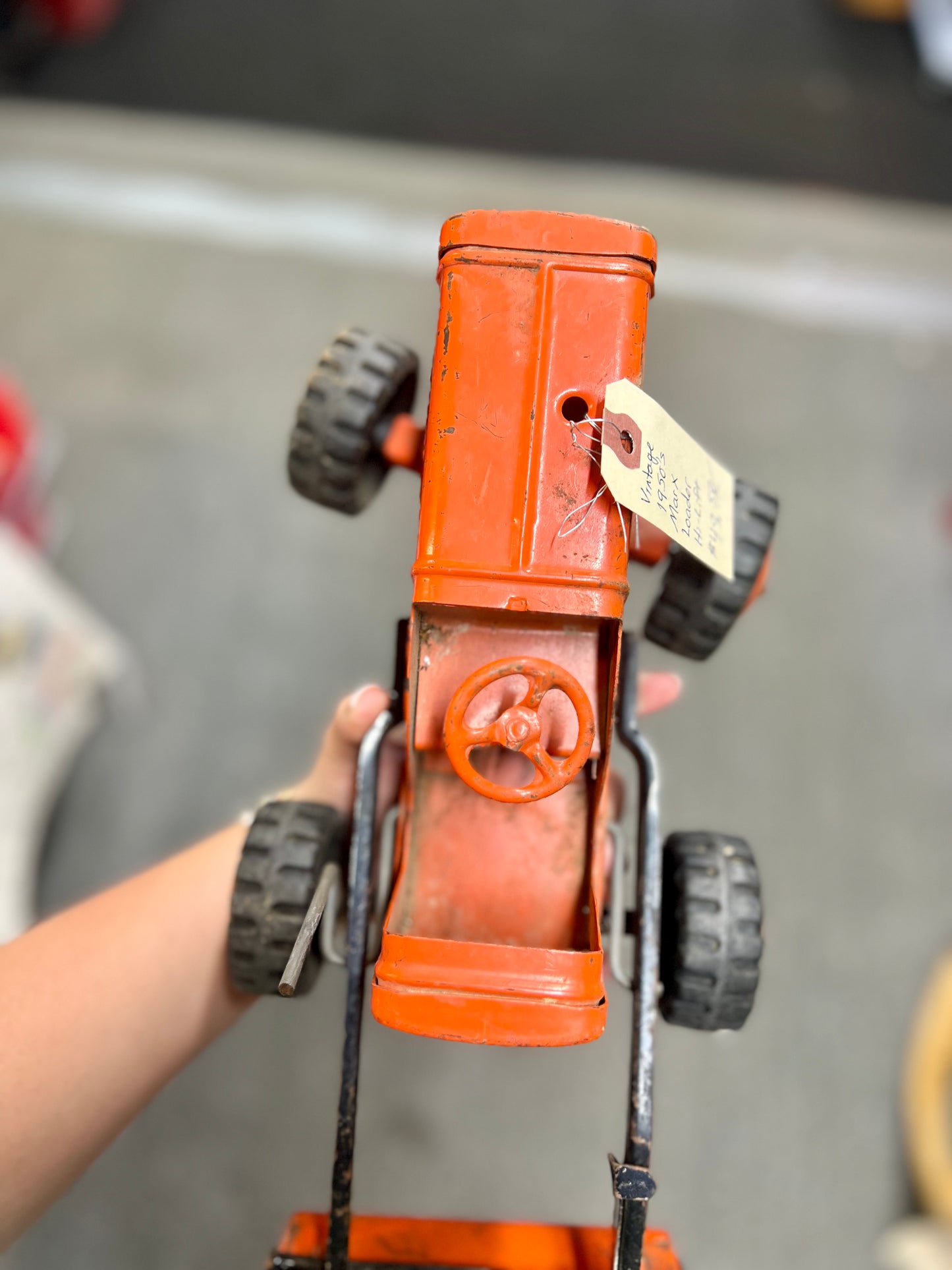 Vintage 1950's Marx Metal Loader Hi- Lift