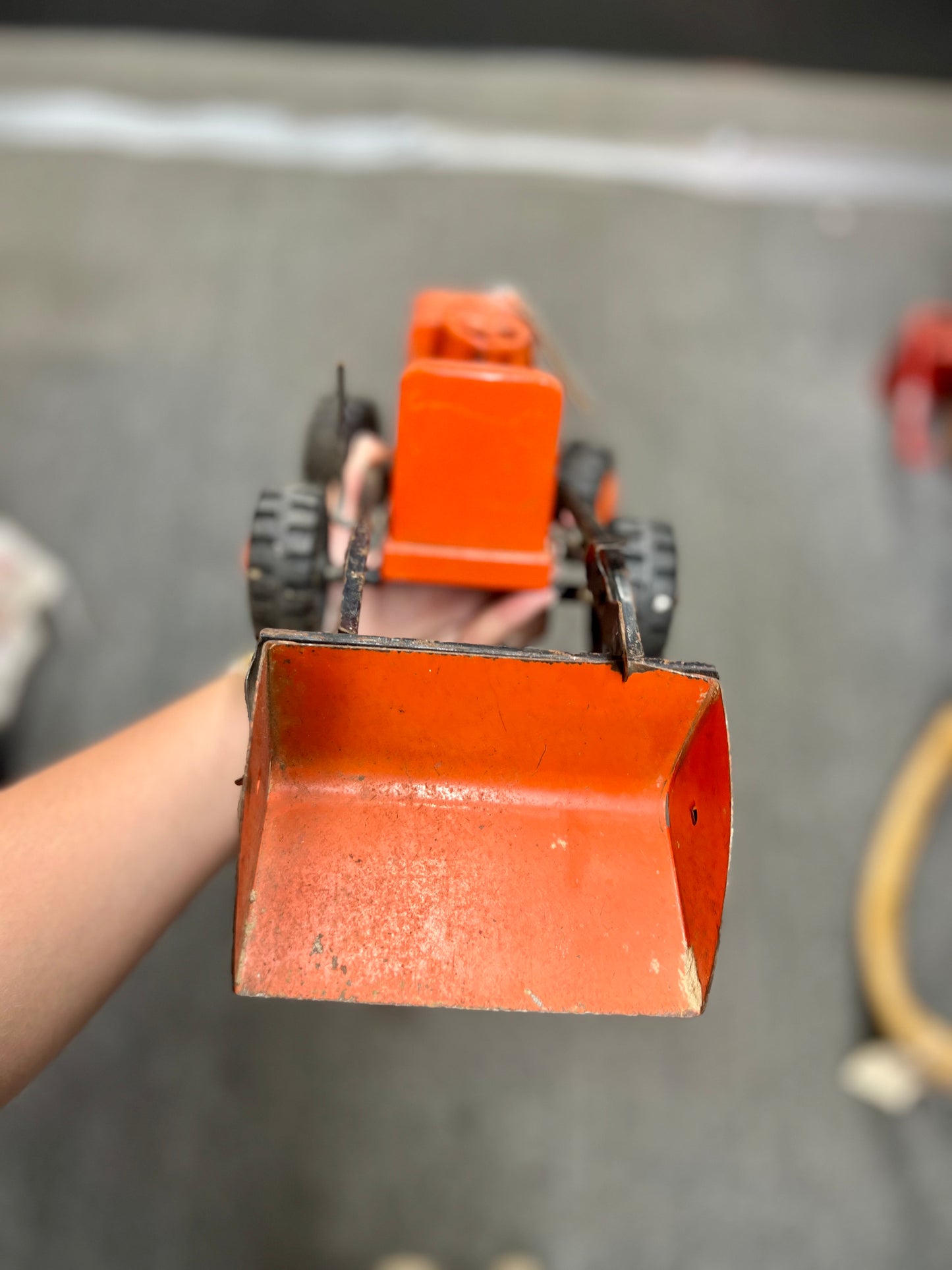Vintage 1950's Marx Metal Loader Hi- Lift