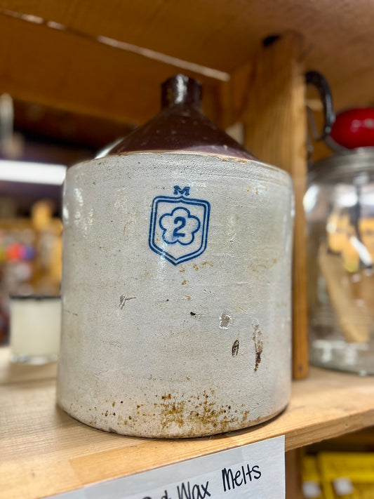 "The Real McCoy" Number 2 Clover McCoy Stoneware Jug