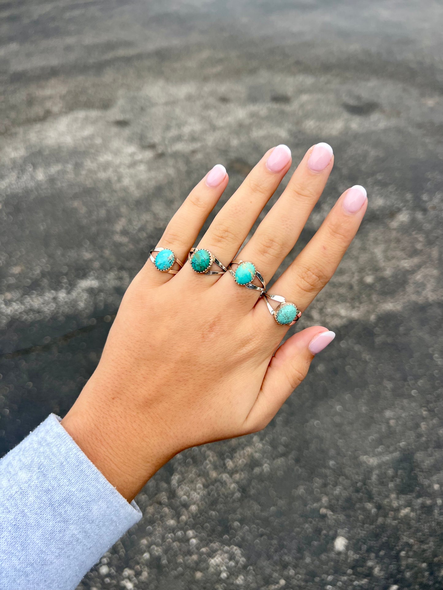 The Baylor Genuine Turquoise Sterling Silver Ring