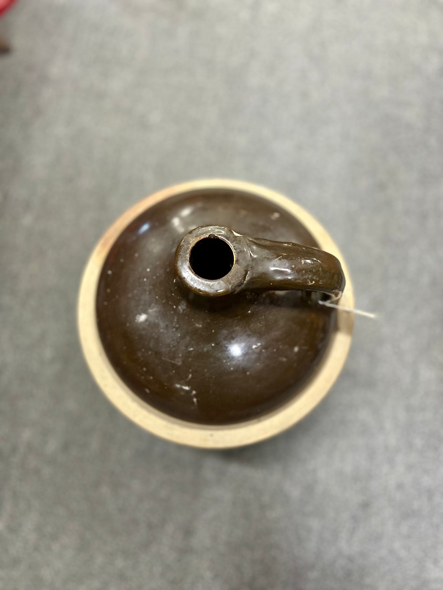 Number 3 Indian Head Louisville Pottery Stoneware Jug- Extremely Rare size # 3