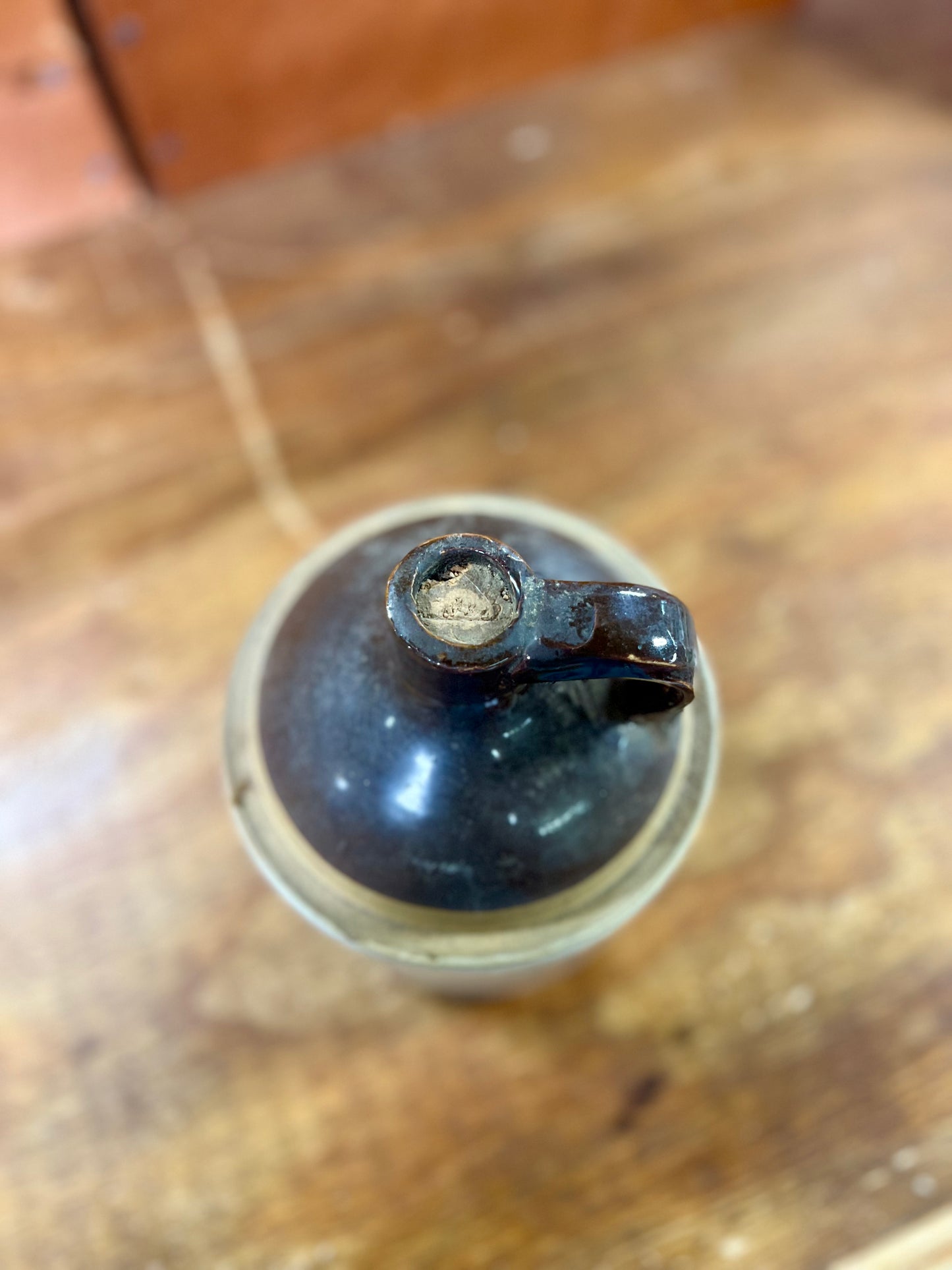 Vintage 2 Toned Stoneware Jug Small