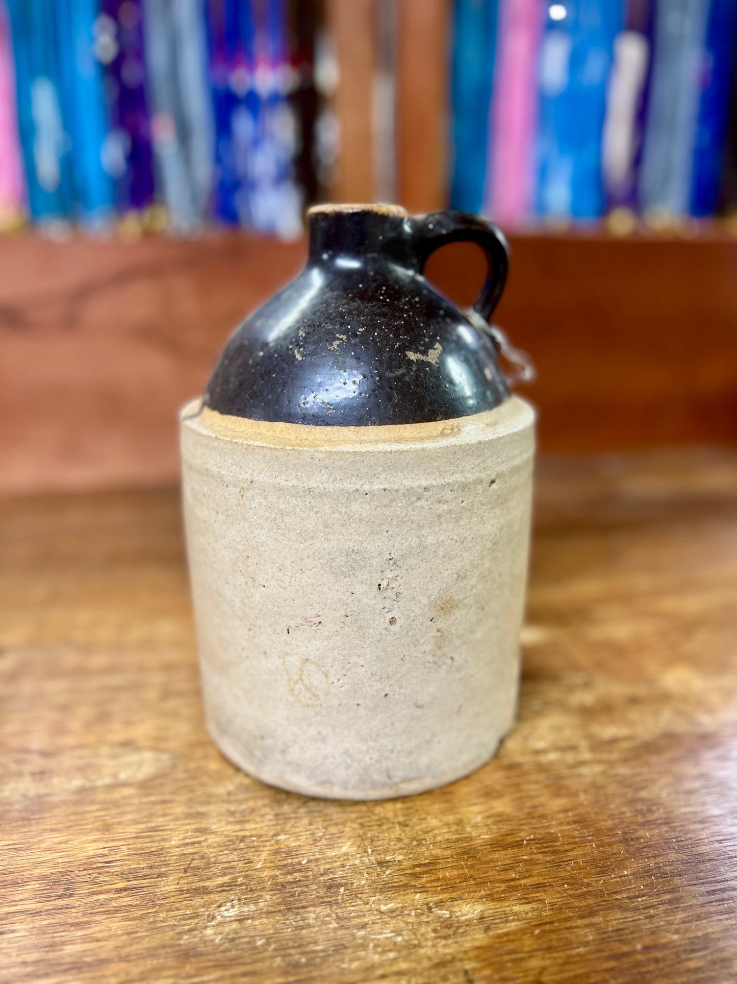 Vintage 2 Toned Stoneware Jug Small