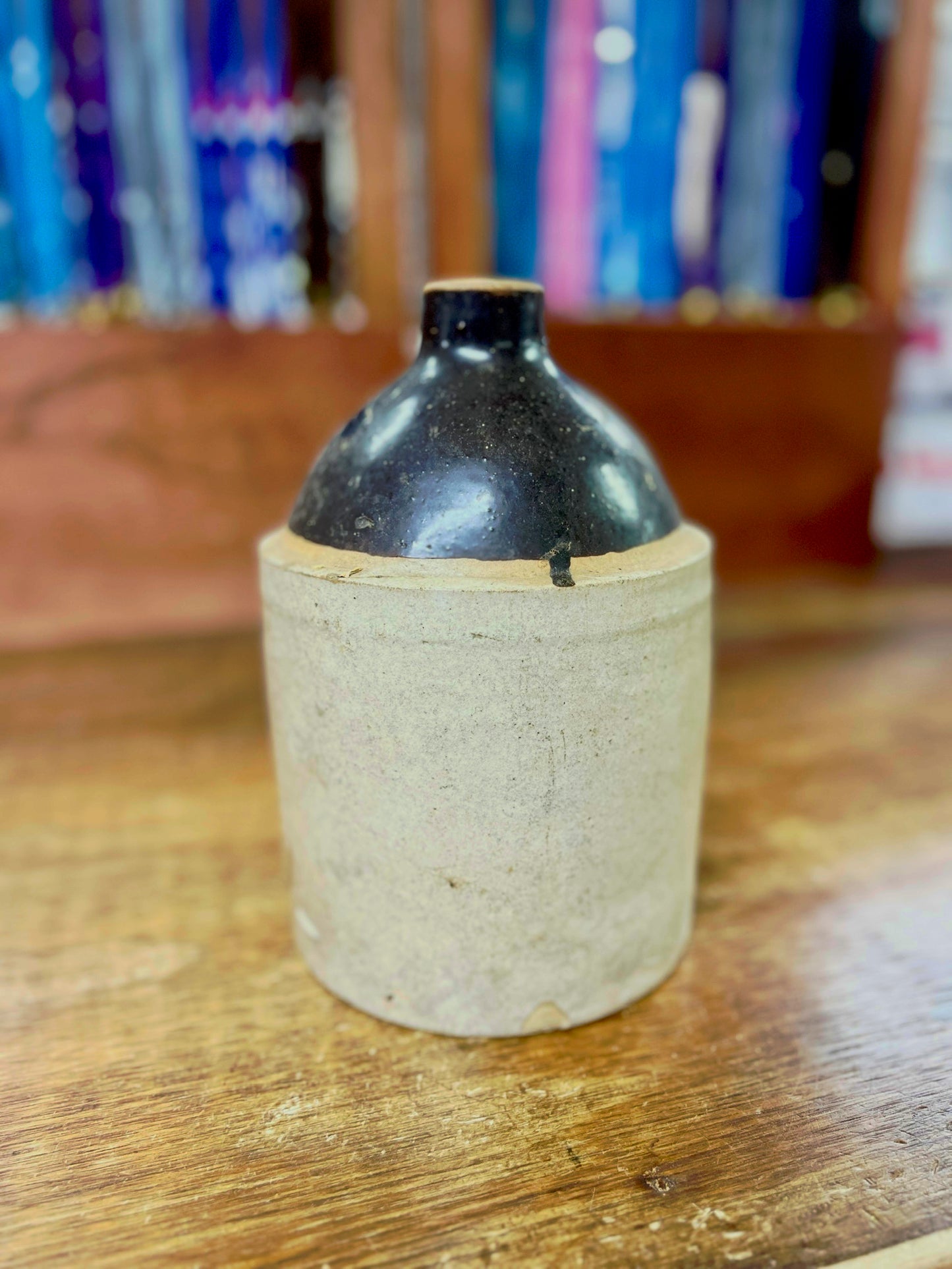 Vintage 2 Toned Stoneware Jug Small