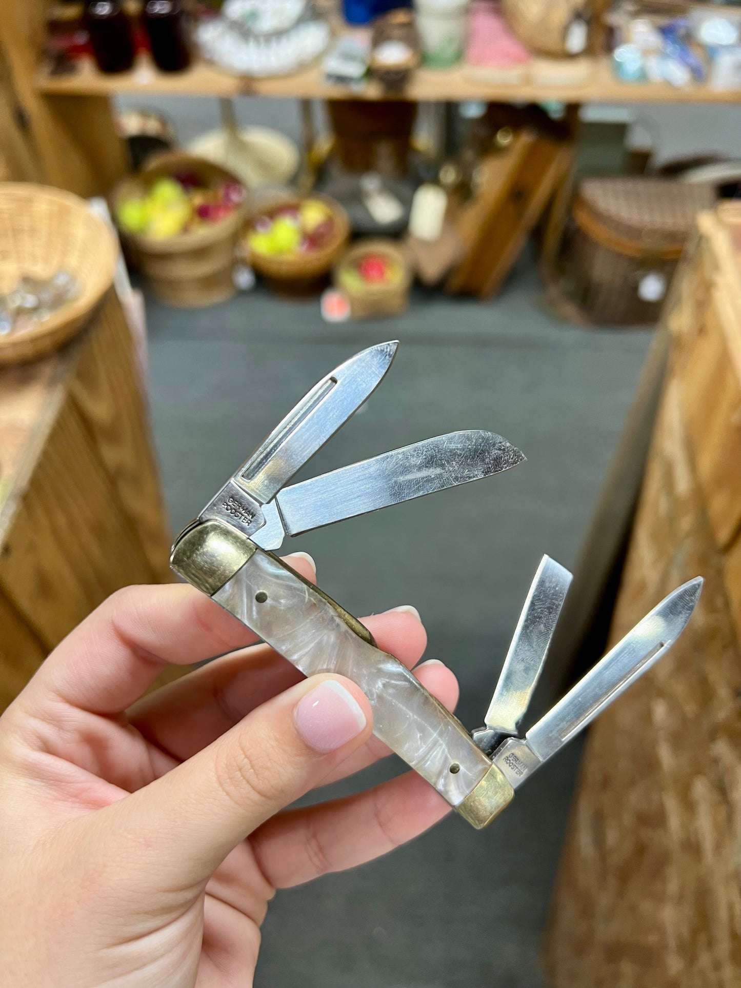 4 Blade German Rooster Pocket Knife
