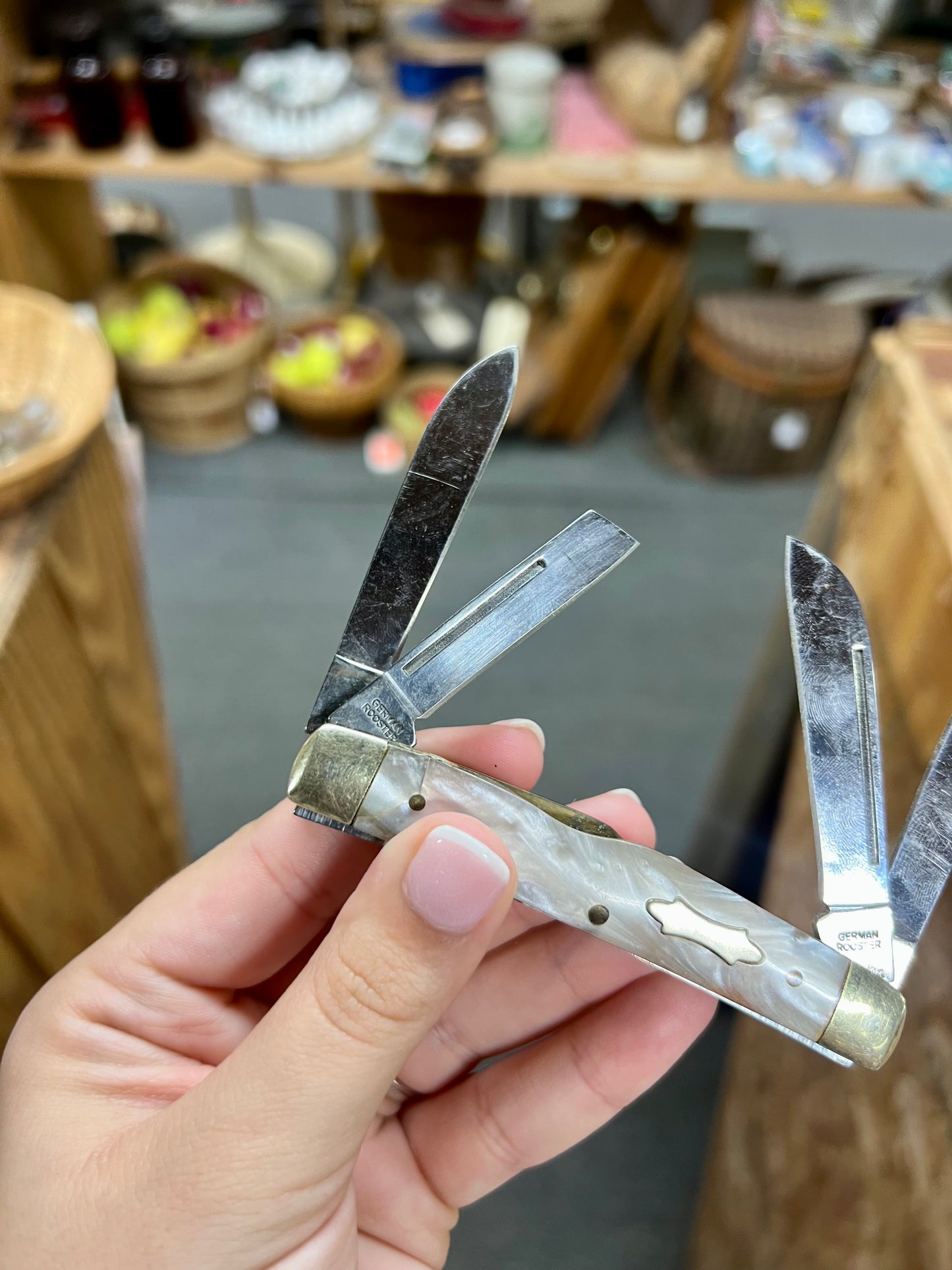 4 Blade German Rooster Pocket Knife