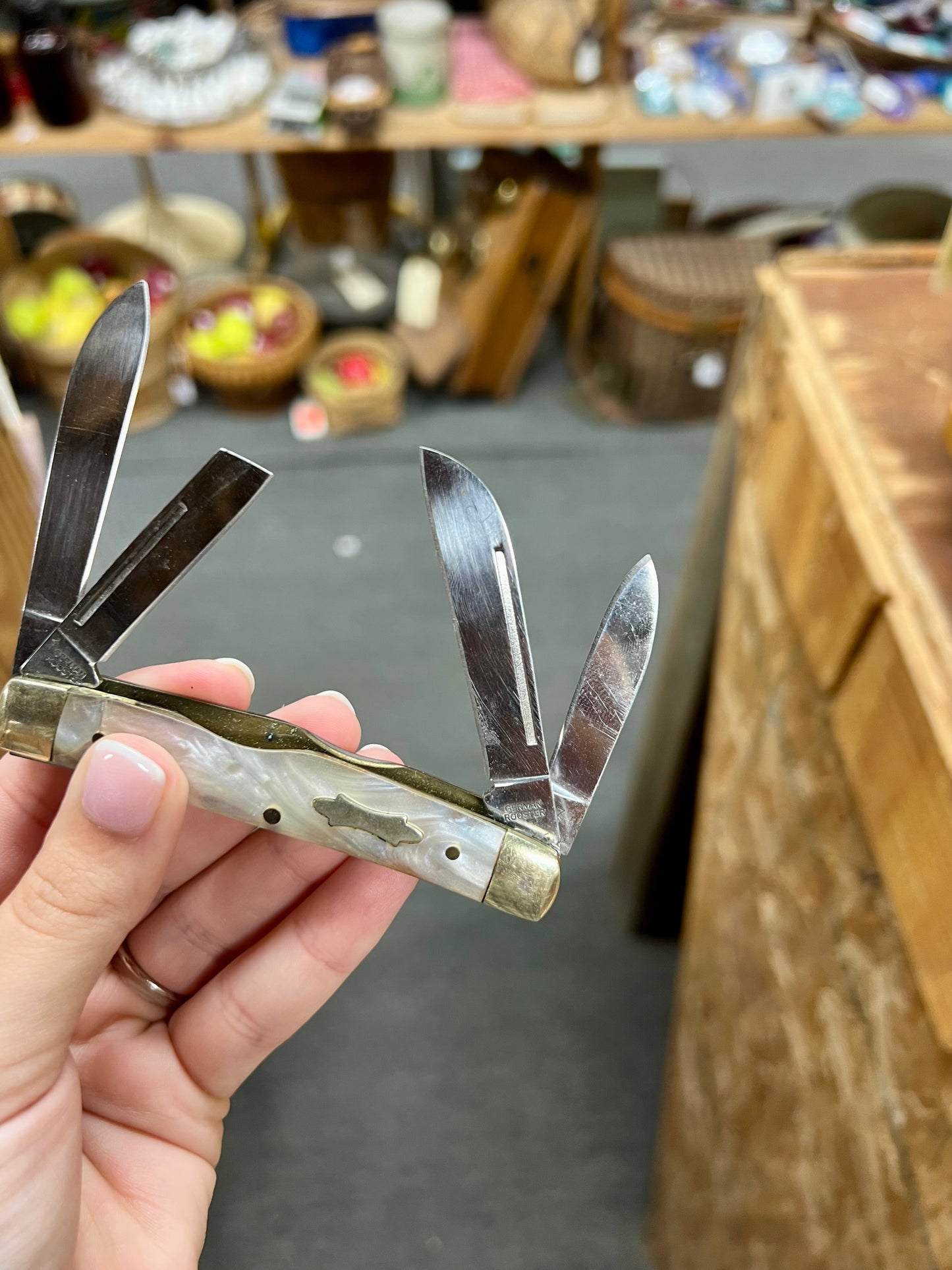 4 Blade German Rooster Pocket Knife