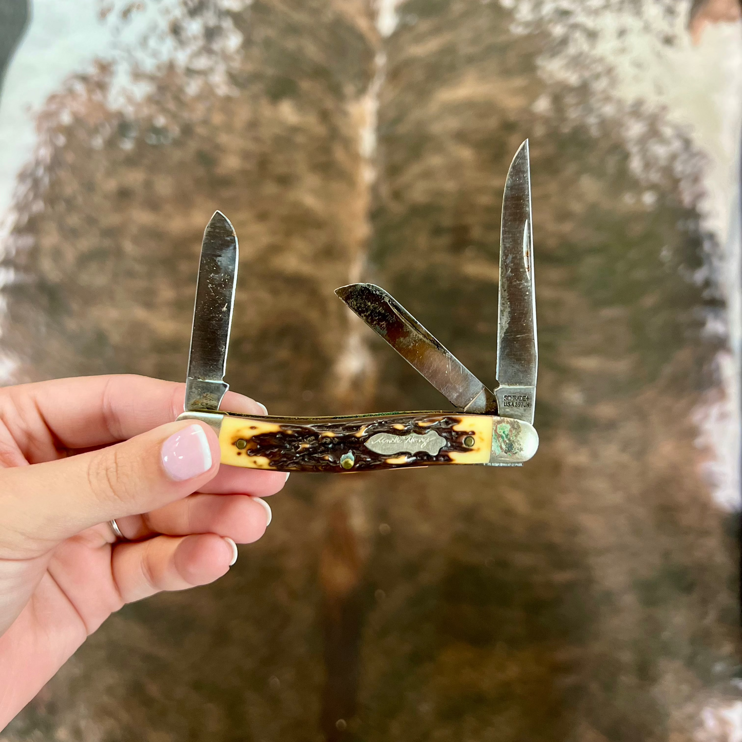 3 Blade Uncle Henry Scharde Made in USA 897 UH Vintage