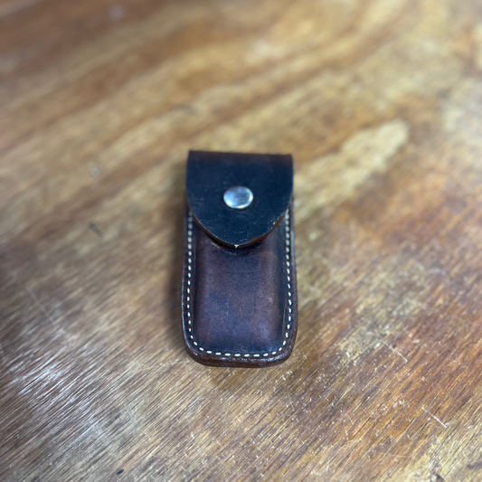 Genuine Leather Knife Case with Belt Loop - Local Amish Made