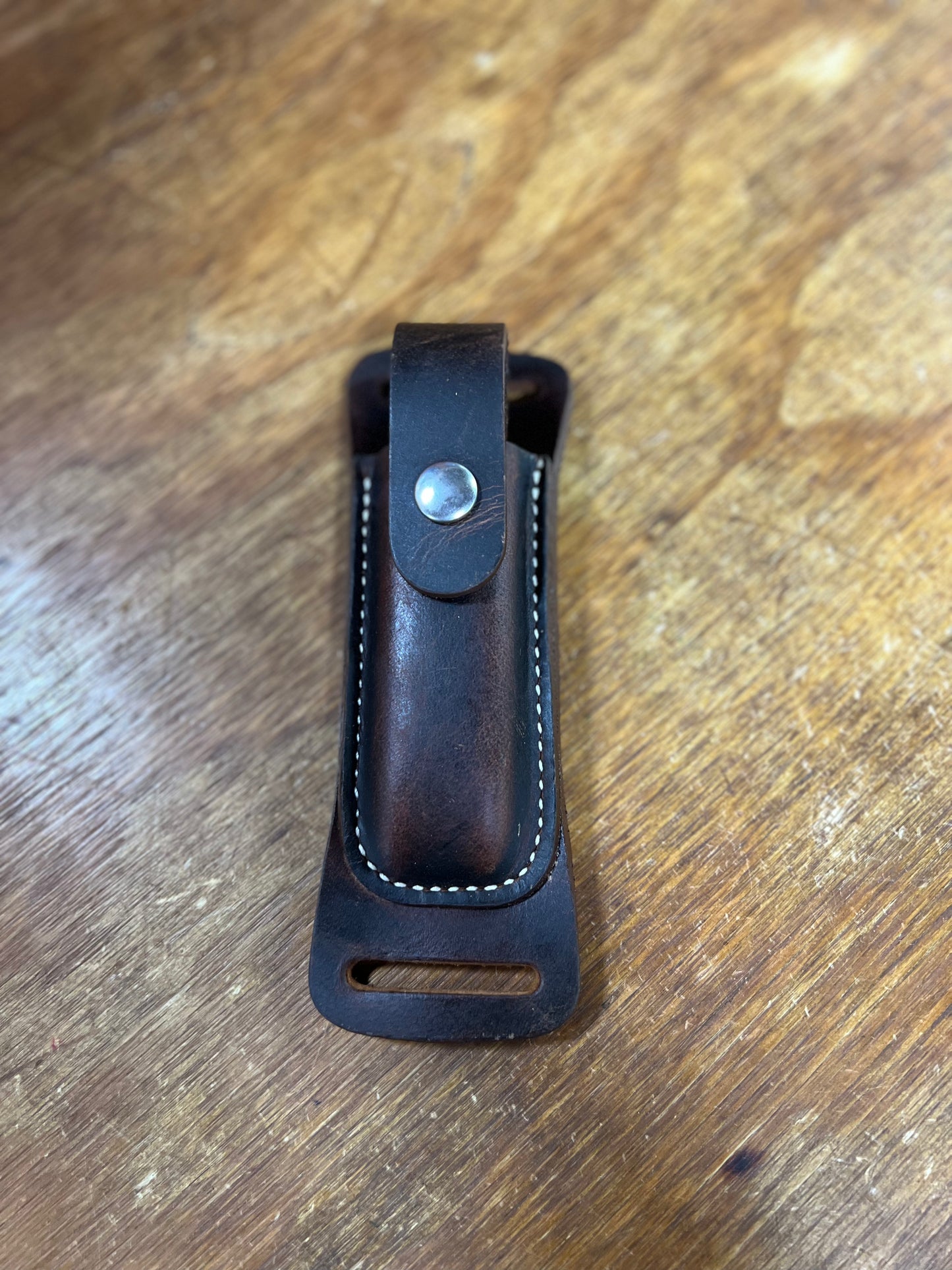 Genuine Leather Knife Case with Belt Loops - Local Amish Made