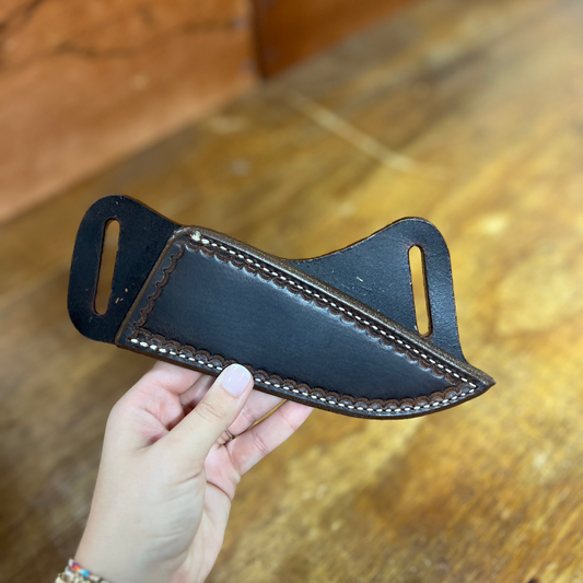 Genuine Leather Knife Sheath - Local Amish Made