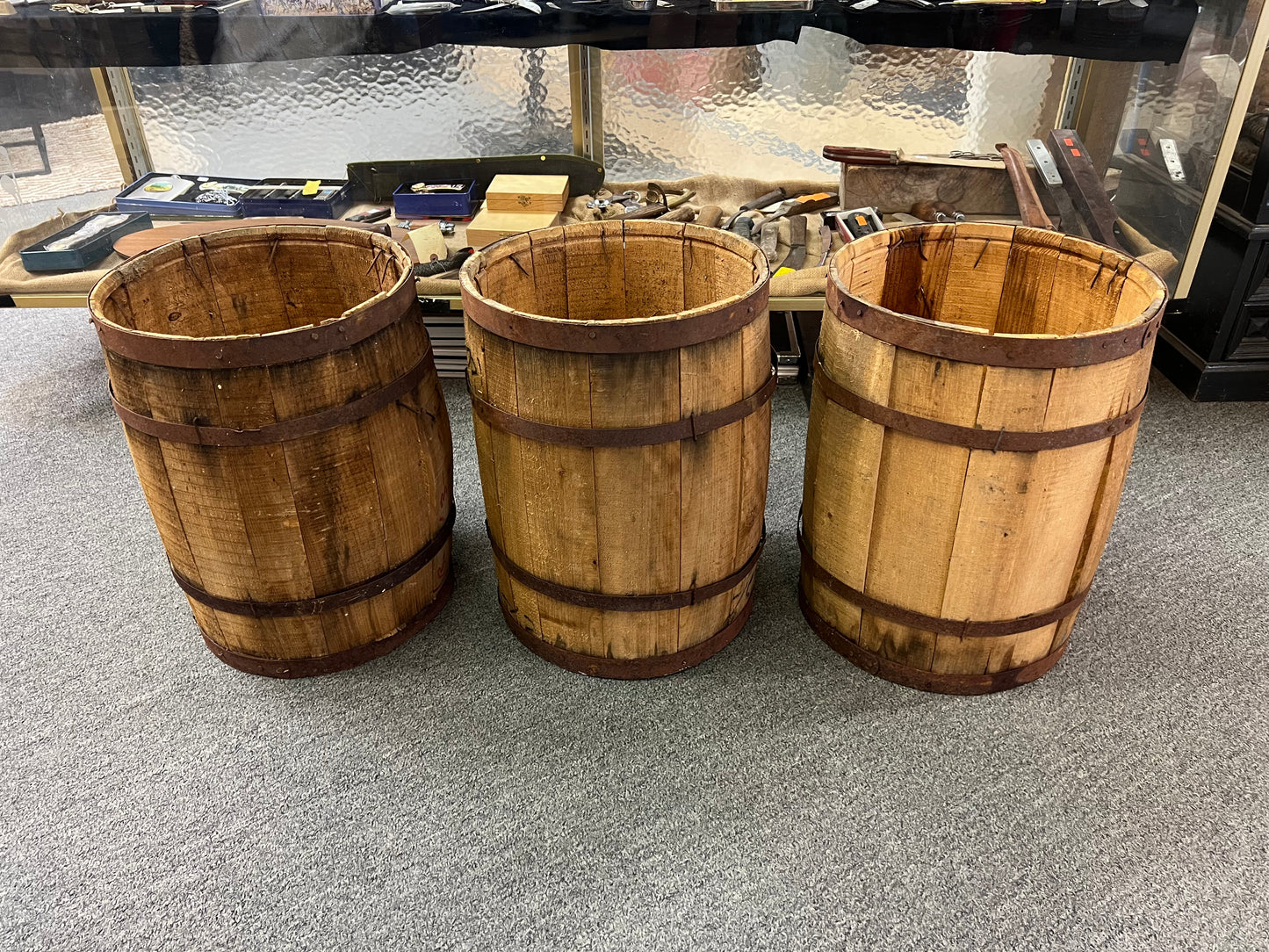 Vintage Nail Keg Barrel