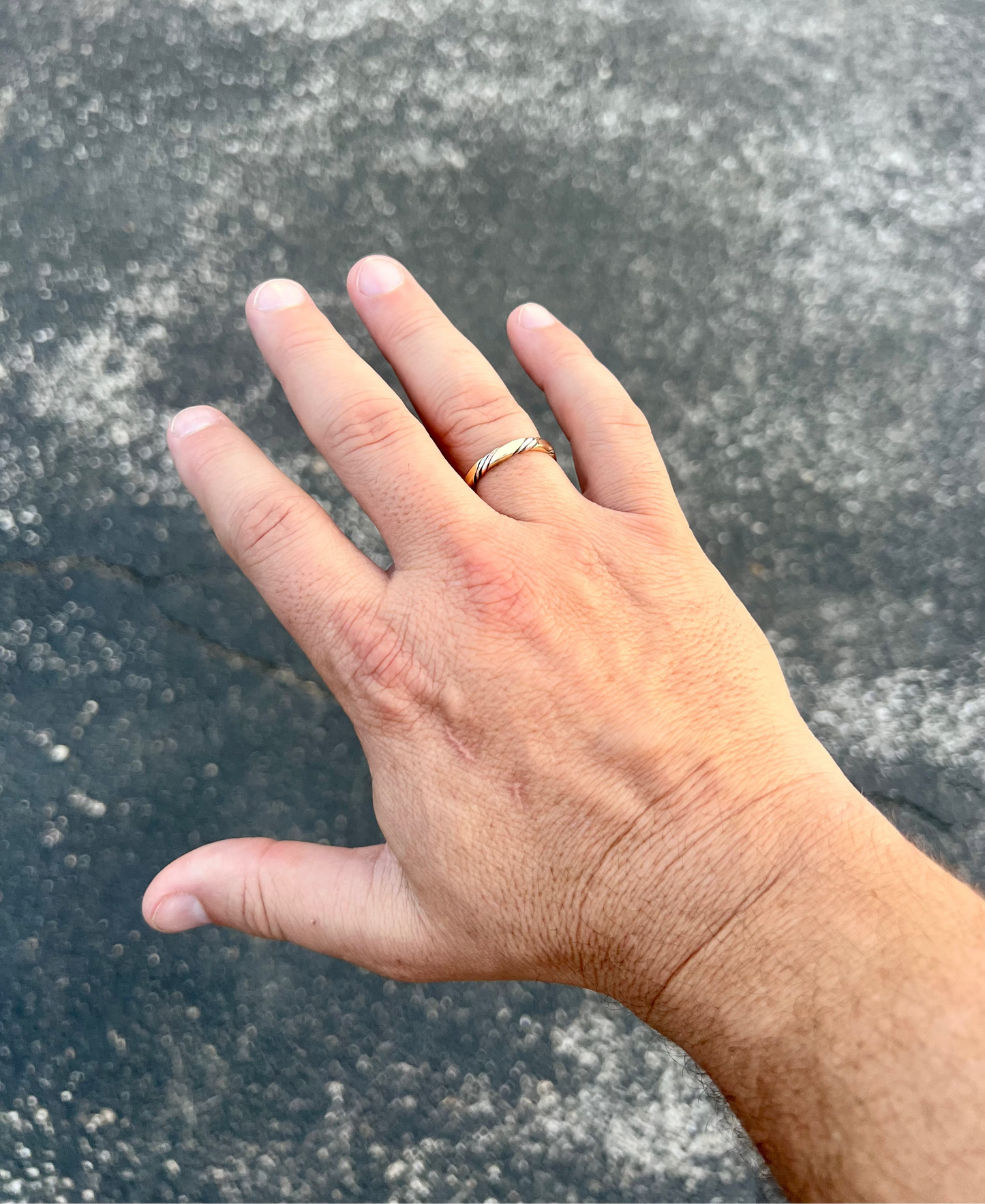 Copper, Brass, & Nickel Twisted Ring