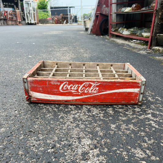 Vintage 1972 Coca Cola Crate with 24 Bottle Slots