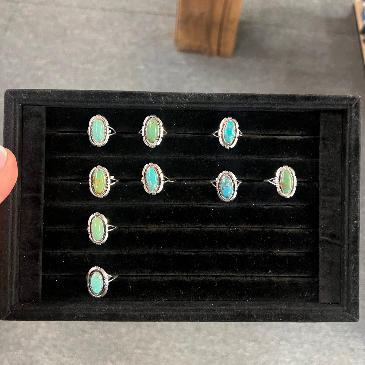 Oval Kingman Turquoise Ring