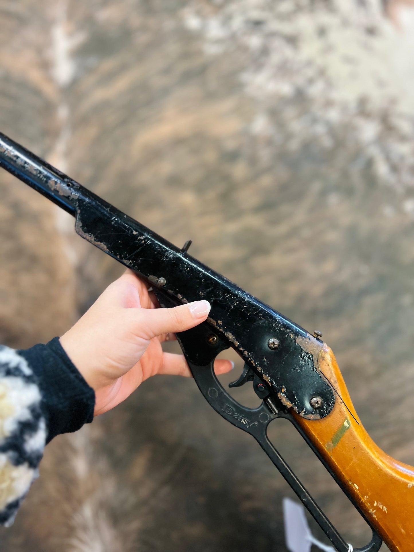 Vintage Daisy "Buck" BB Gun Wood Stock