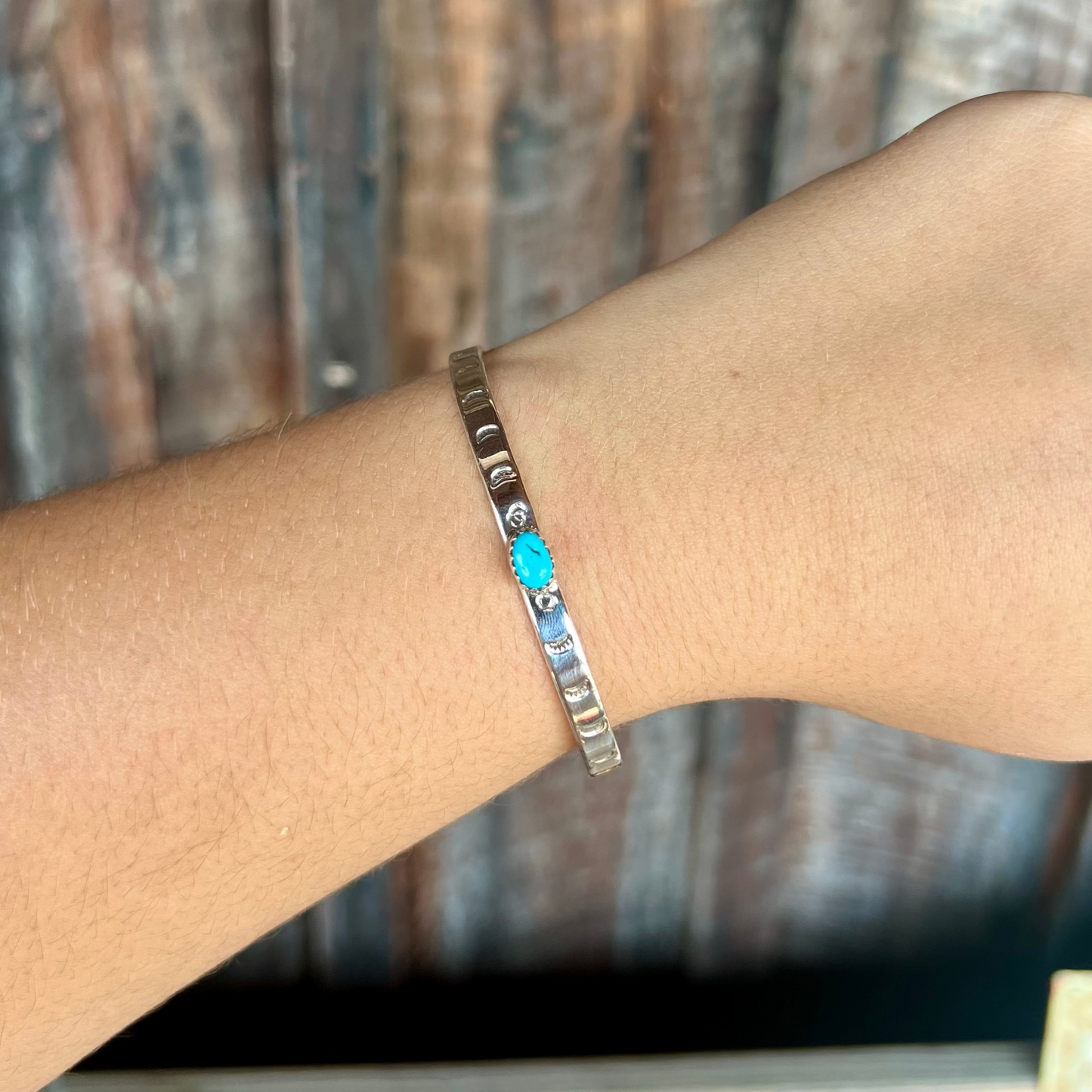 Navajo Sleeping Beauty Stud Cuff