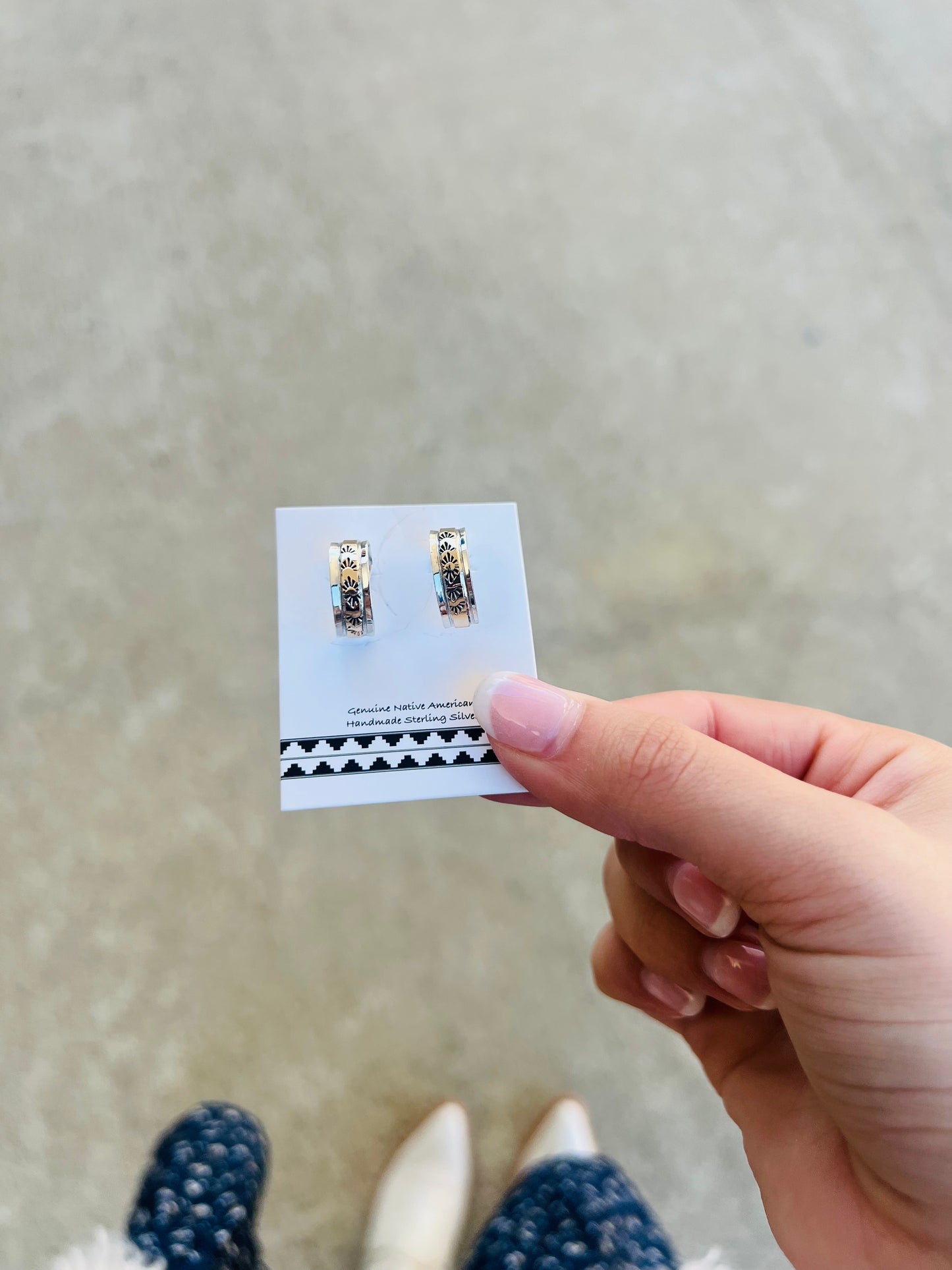 Sterling Silver & 14KT Gold Filled Hoop Earrings