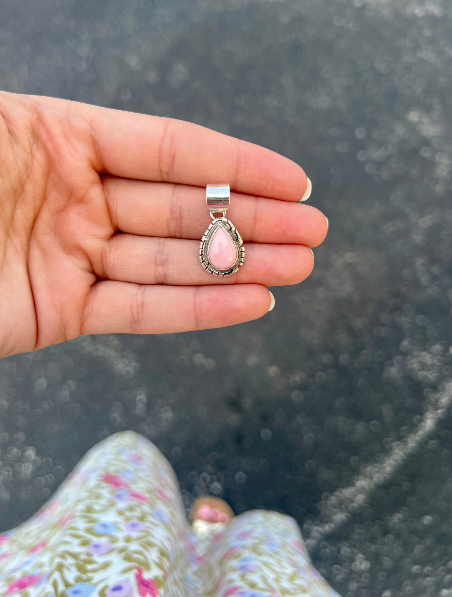 The Piper Pink Conch Sterling Silver Pendant