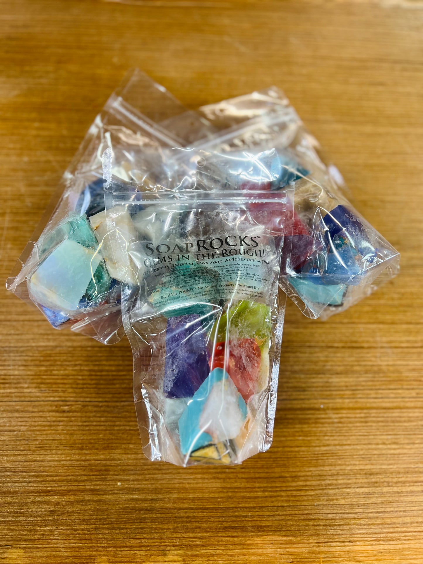 SoapRocks Gems In The Rough Assorted 8oz Bag - Vegetable Glycerin Soap